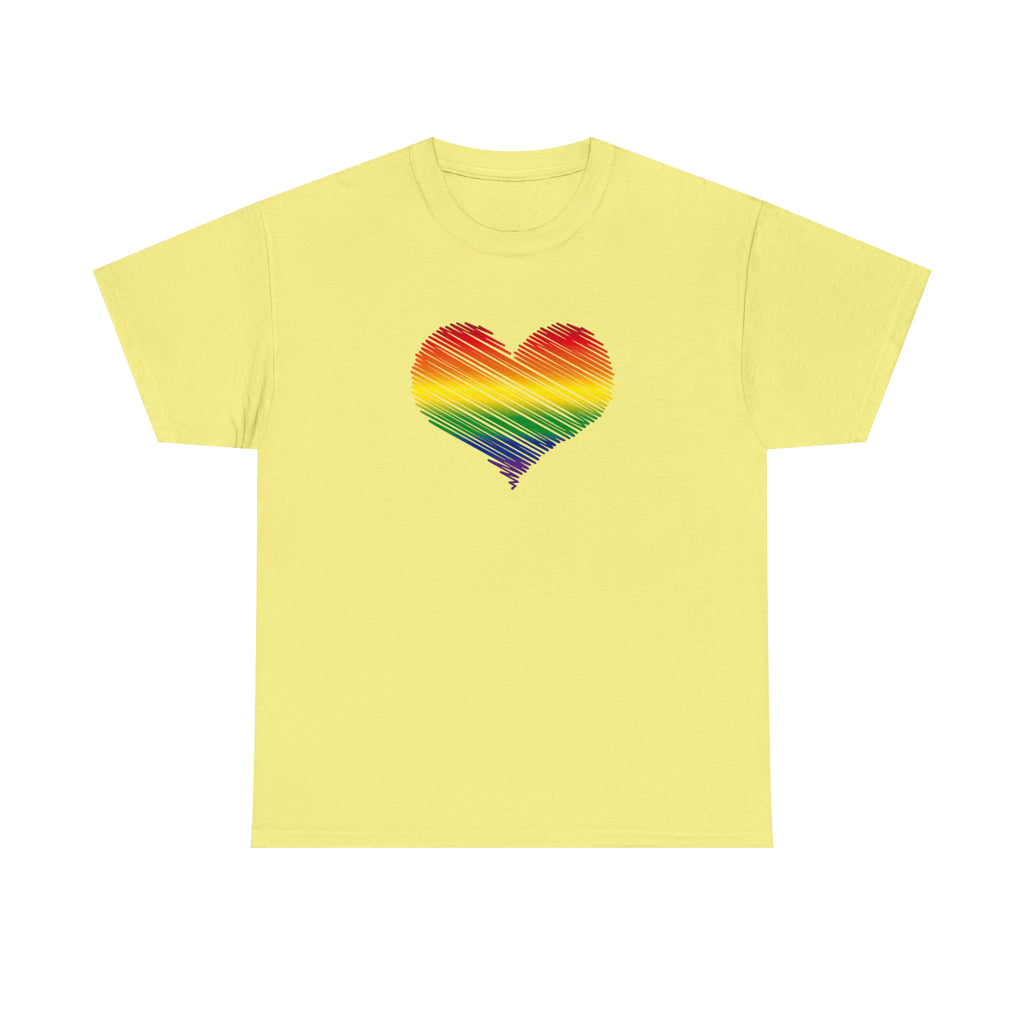 Love is Love Heart Unisex Heavy Cotton Tee