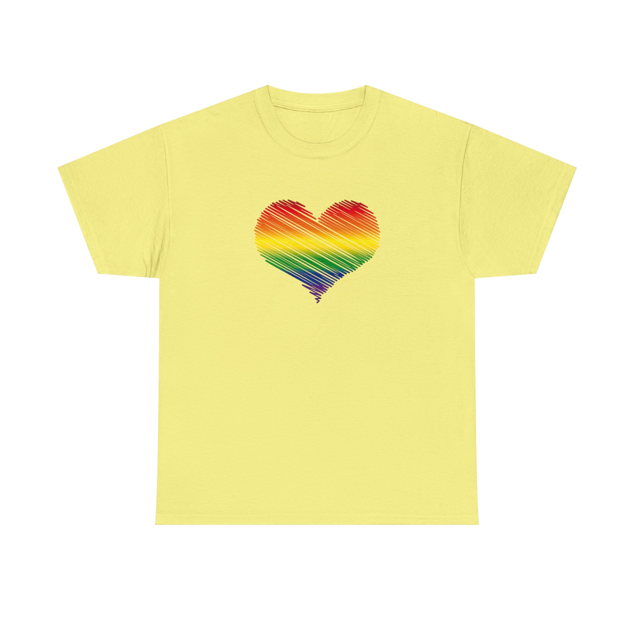 Love is Love Heart Unisex Heavy Cotton Tee
