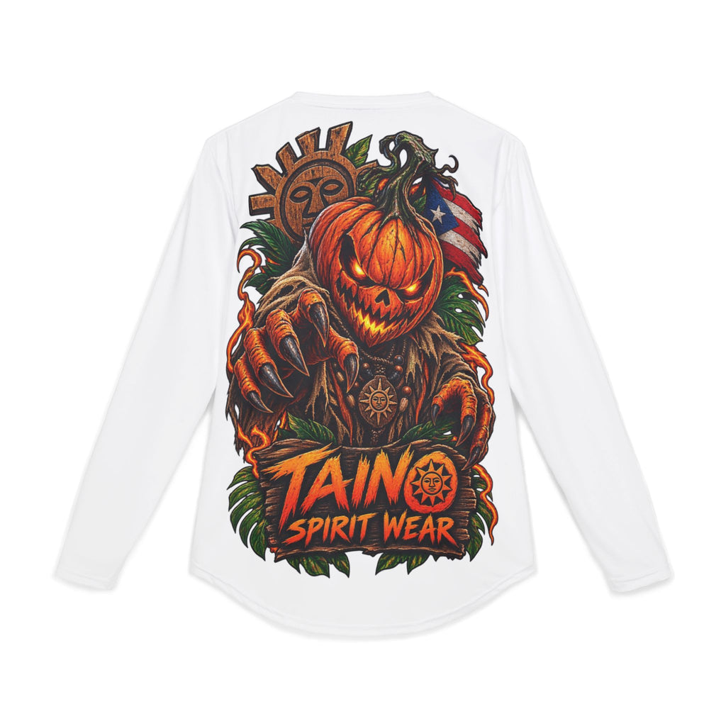 Halloween Pumpkin 'Boo-ricua' Long Sleeve Shirt