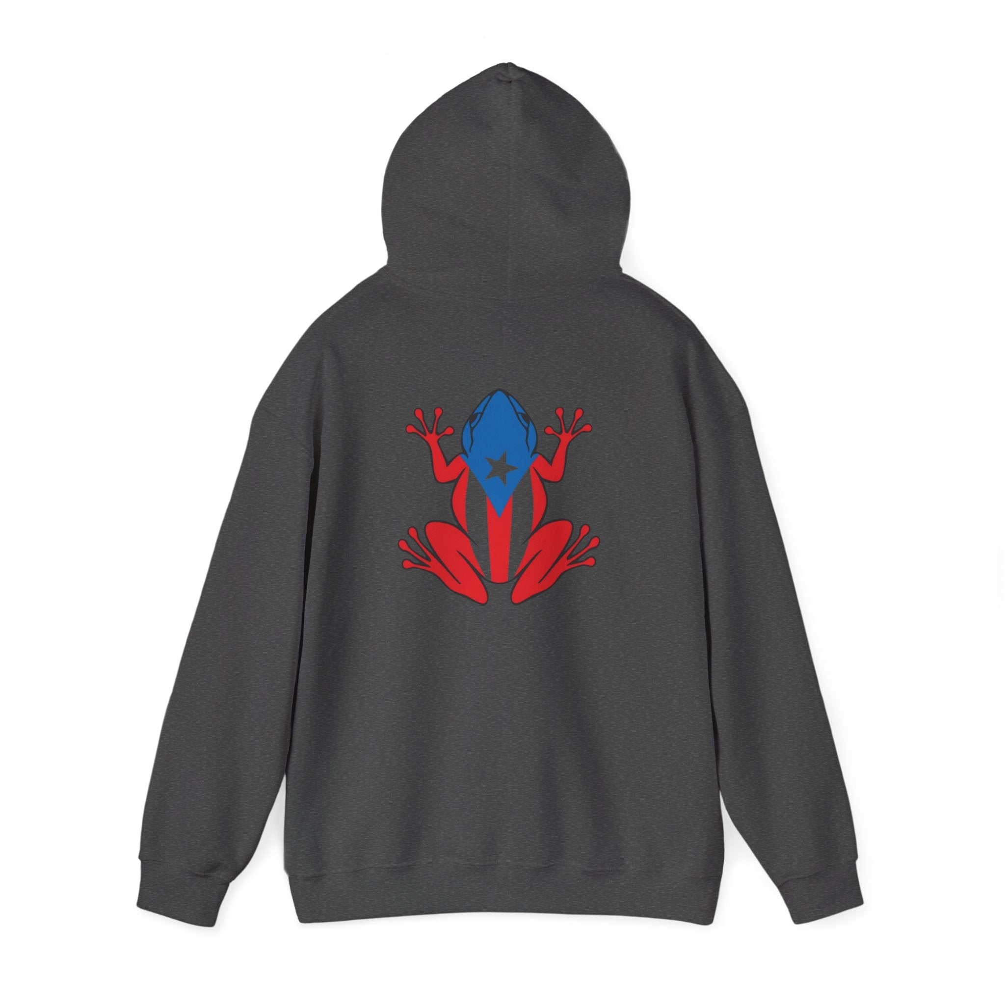 Puerto Rico Flag Heart & Frog Hoodie – Puerto Rican Pride Sweatshirt