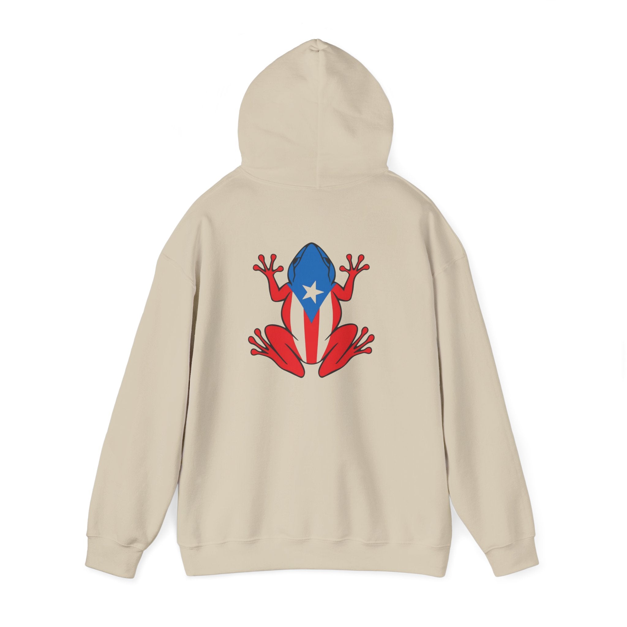 Puerto Rico Flag Heart & Frog Hoodie – Puerto Rican Pride Sweatshirt