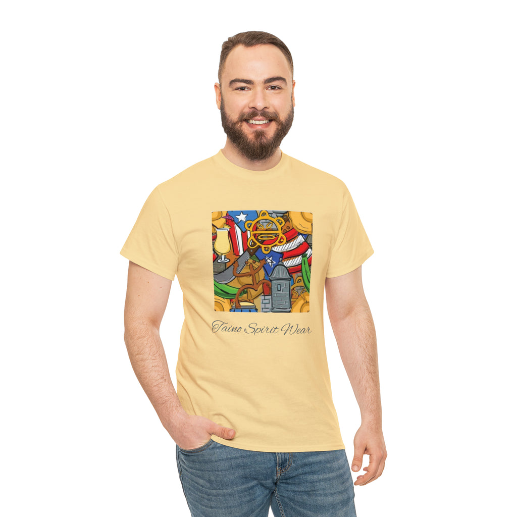 Puerto Rican Heritage Unisex Heavy Cotton Tee