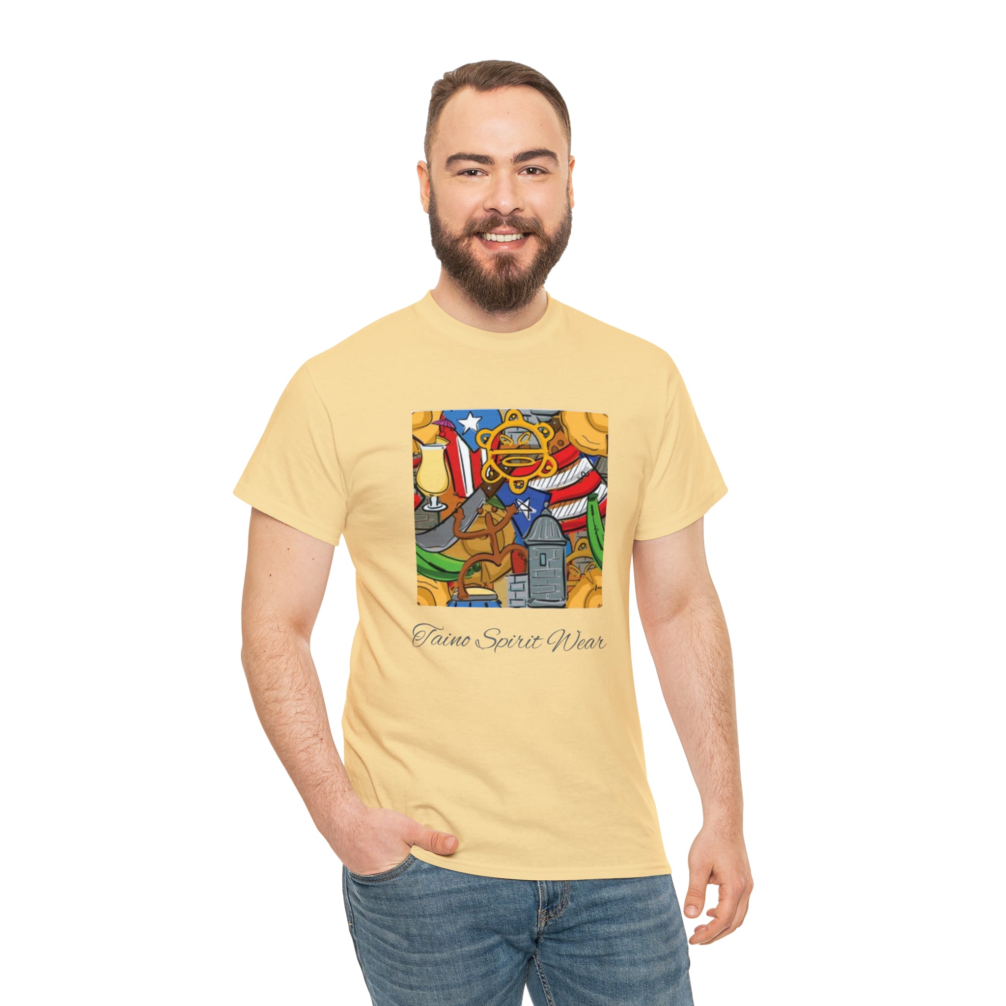 Puerto Rican Heritage Unisex Heavy Cotton Tee
