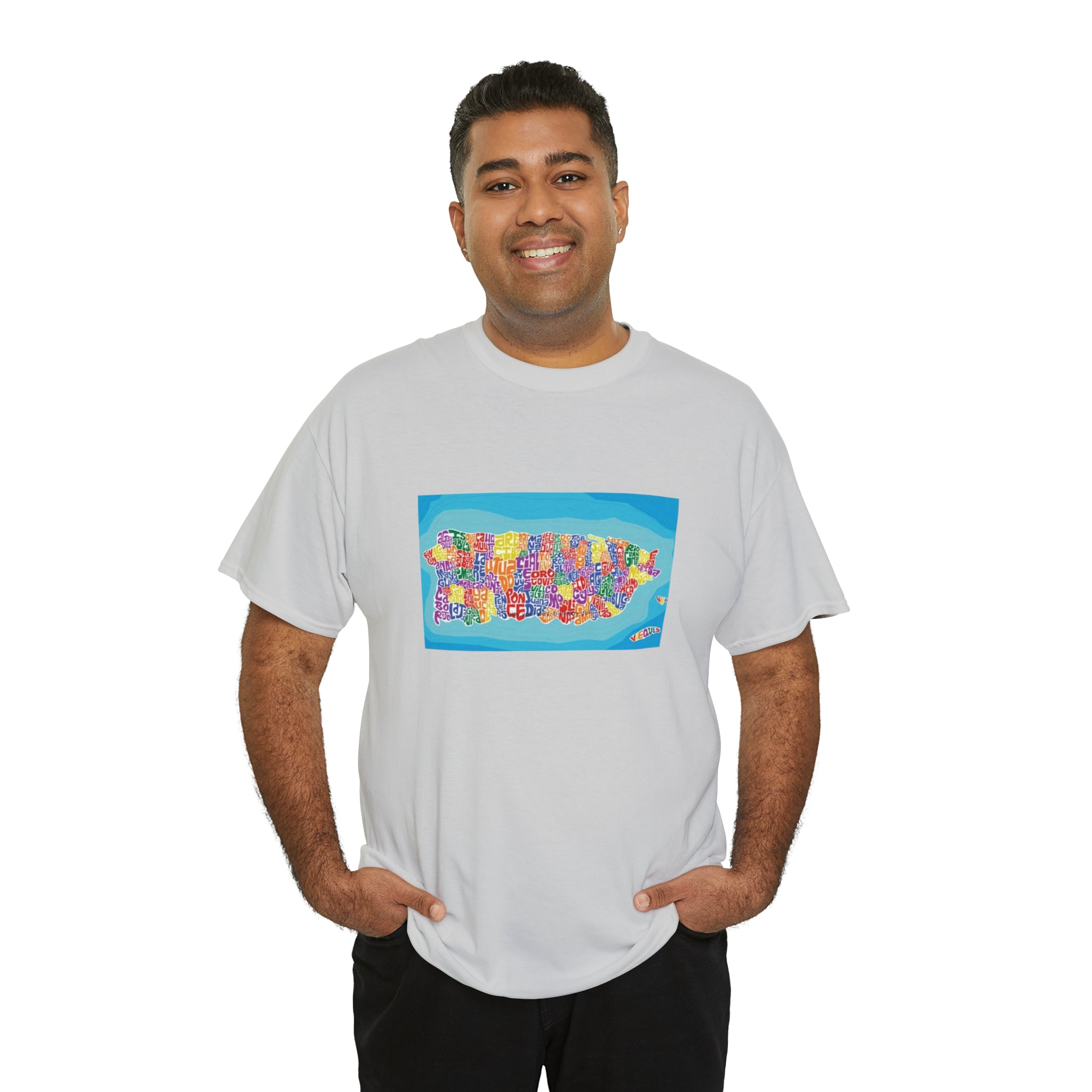 The Island of Puerto Rico Unisex Heavy Cotton Tee