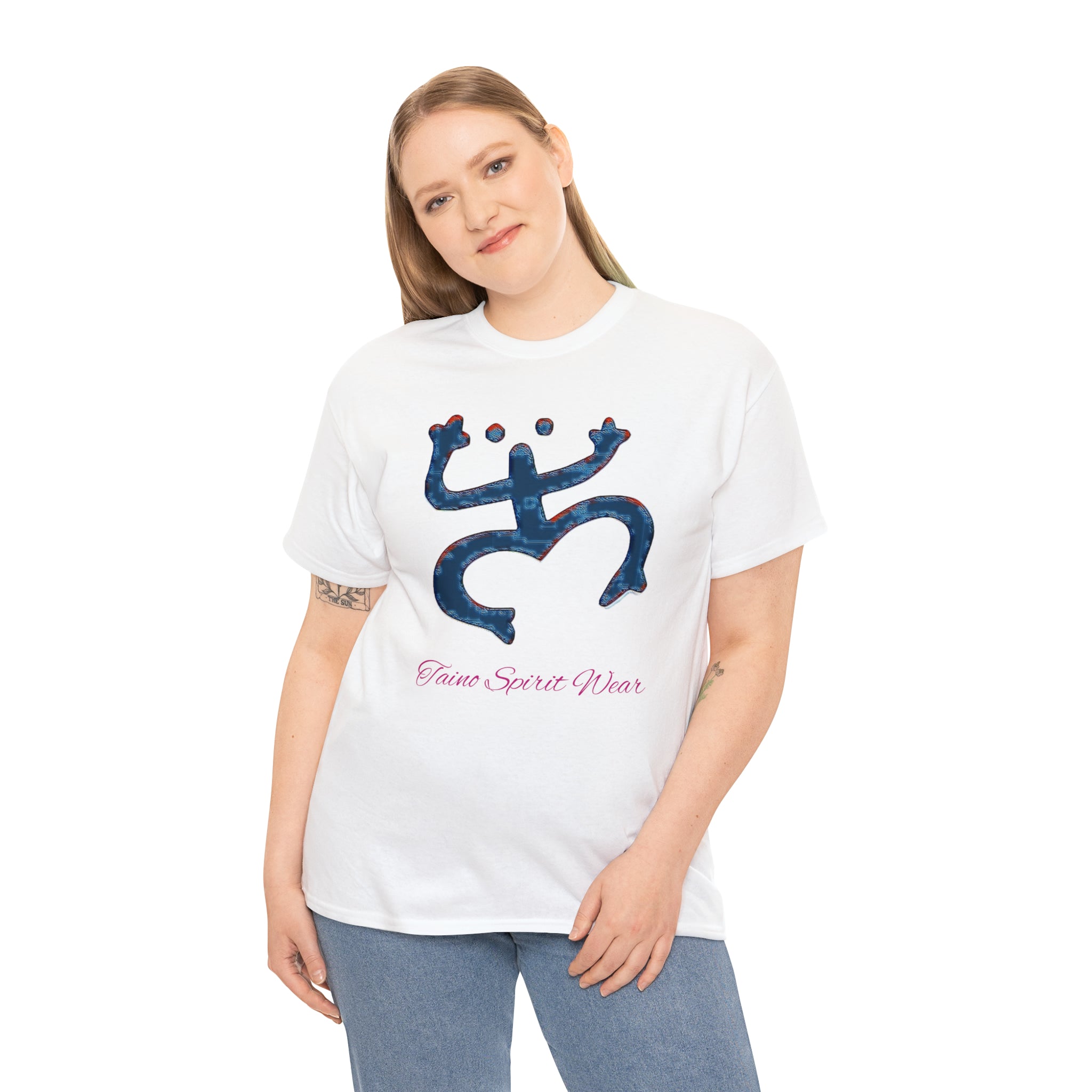 Taino Large Coqui Unisex Heavy Cotton Tee