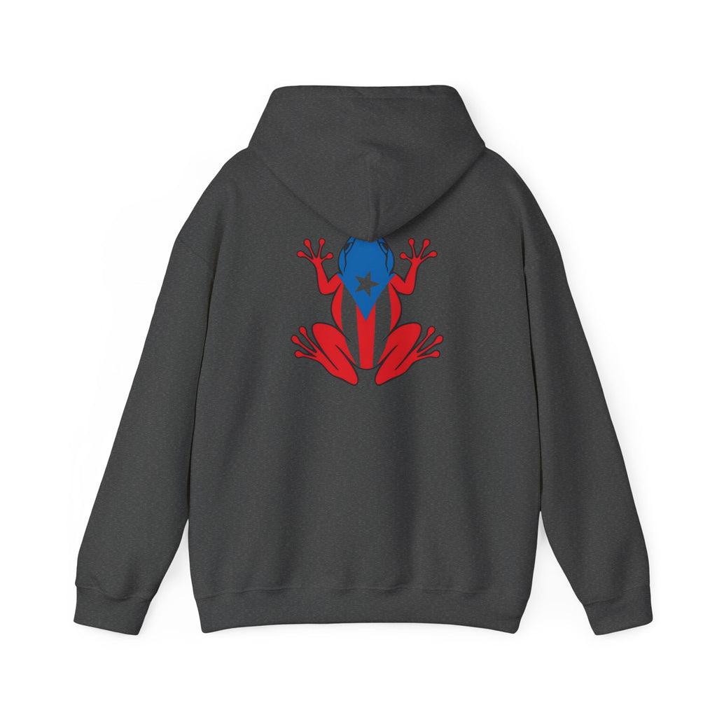 Puerto Rico Flag Heart & Frog Hoodie – Puerto Rican Pride Sweatshirt