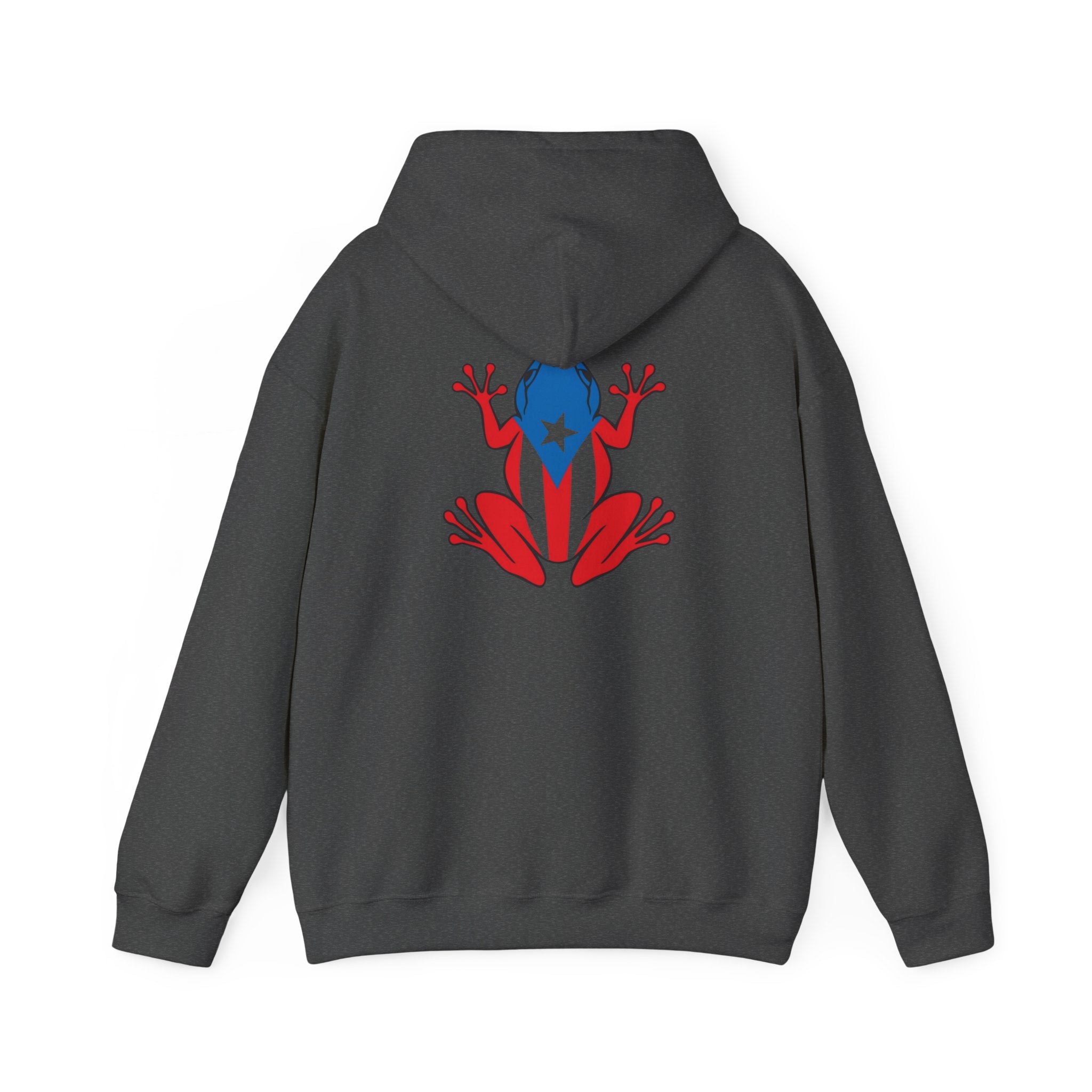 Puerto Rico Flag Heart & Frog Hoodie – Puerto Rican Pride Sweatshirt