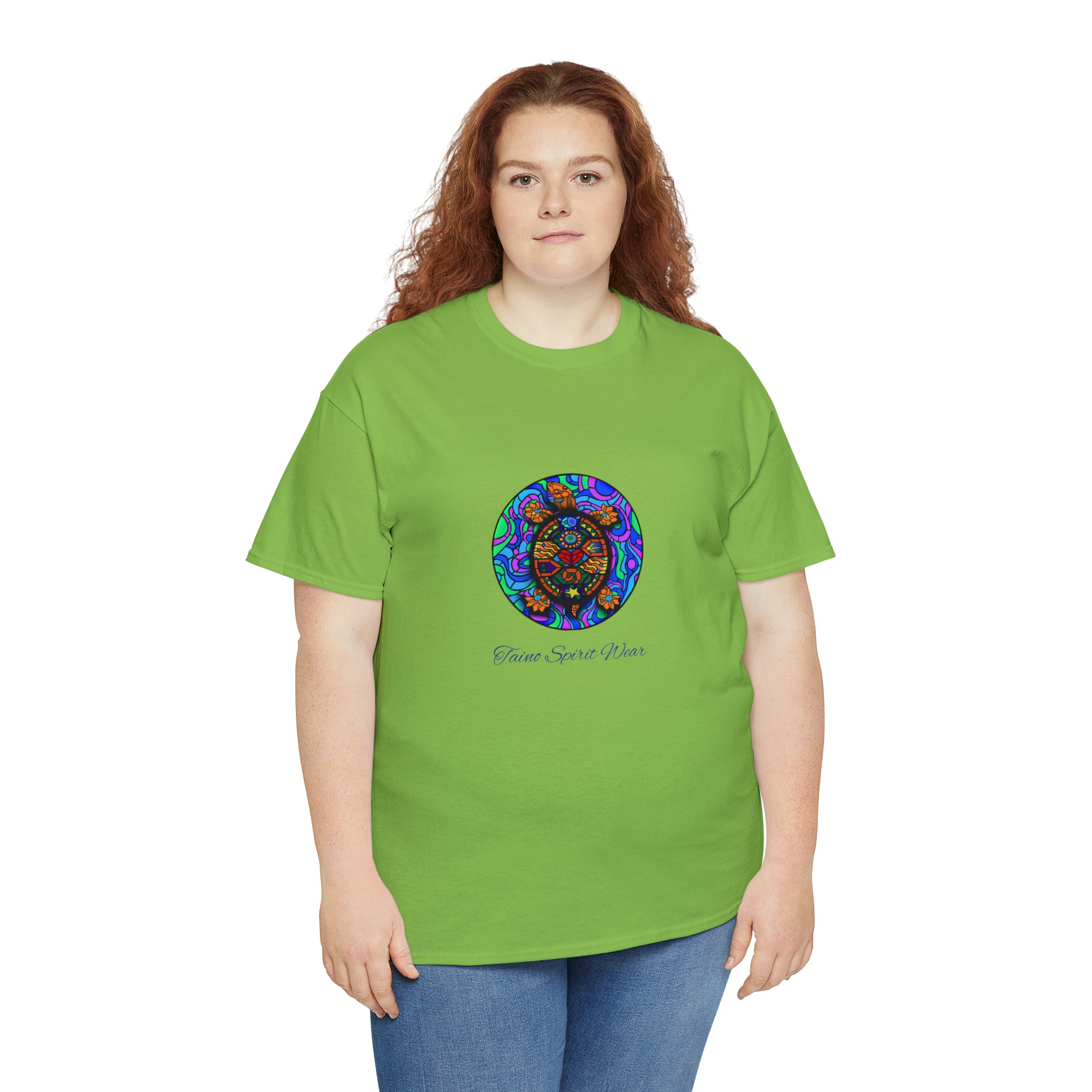 Taino-Inspired Turtle Unisex Heavy Cotton Tee