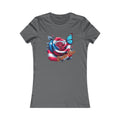Patriotic Puerto Rico Rose Tee — Women's Flag Butterfly Floral T-Shirt