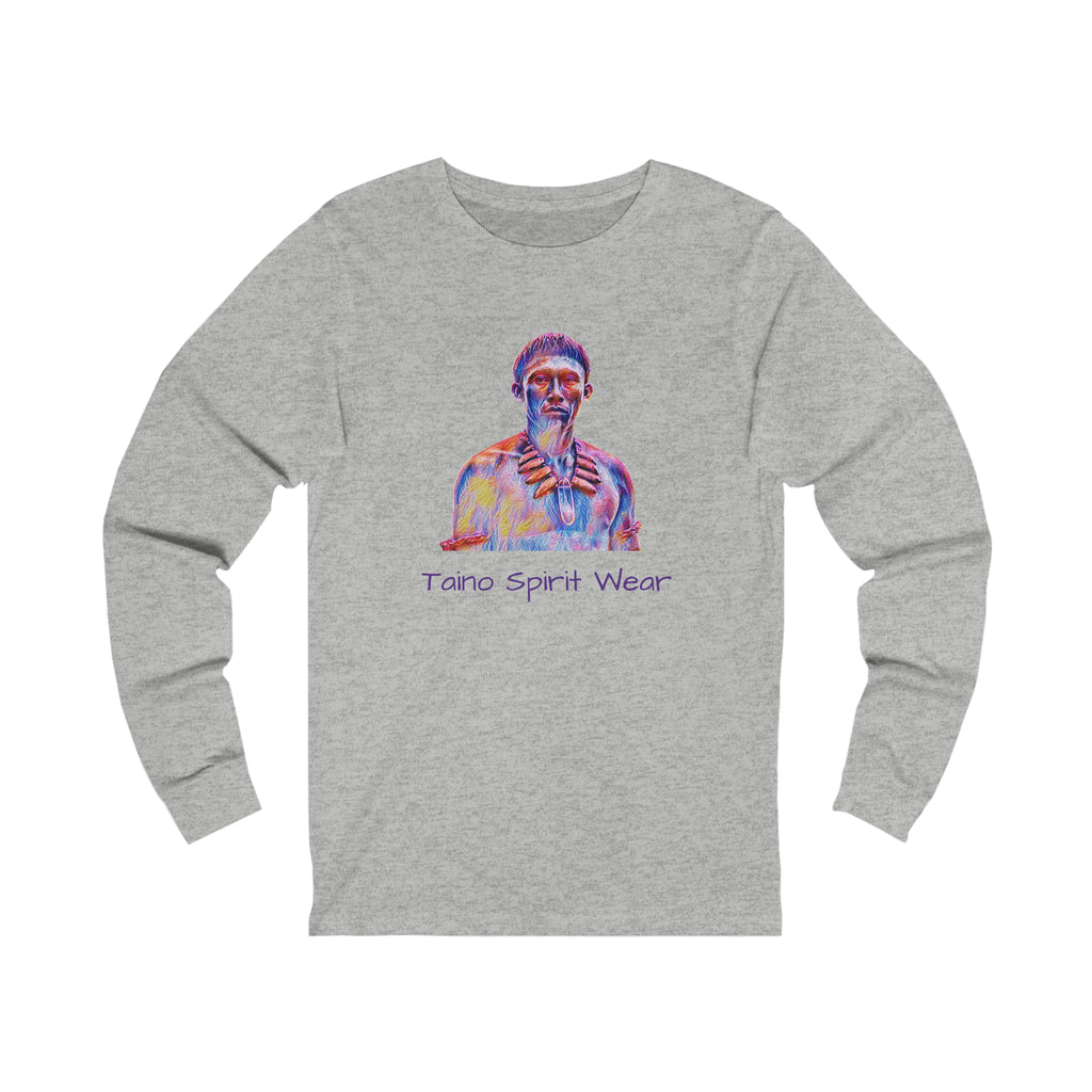 Taino Spirit Wear/Taino Warrior Unisex Jersey Long Sleeve Tee