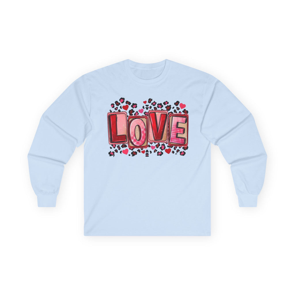 Valentine's Day Love Heart Long Sleeve Tee — Valentine’s Day Graphic Shirt
