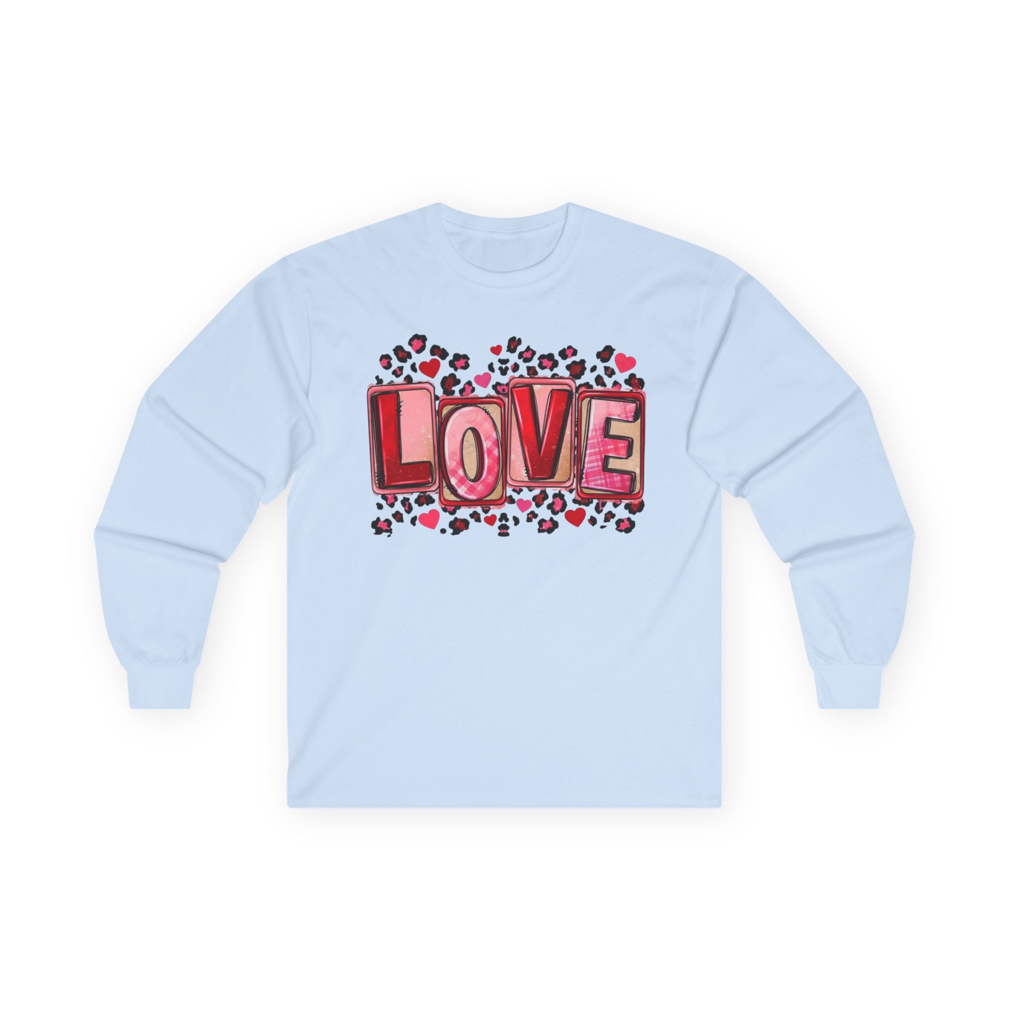 Valentine's Day Love Heart Long Sleeve Tee — Valentine’s Day Graphic Shirt