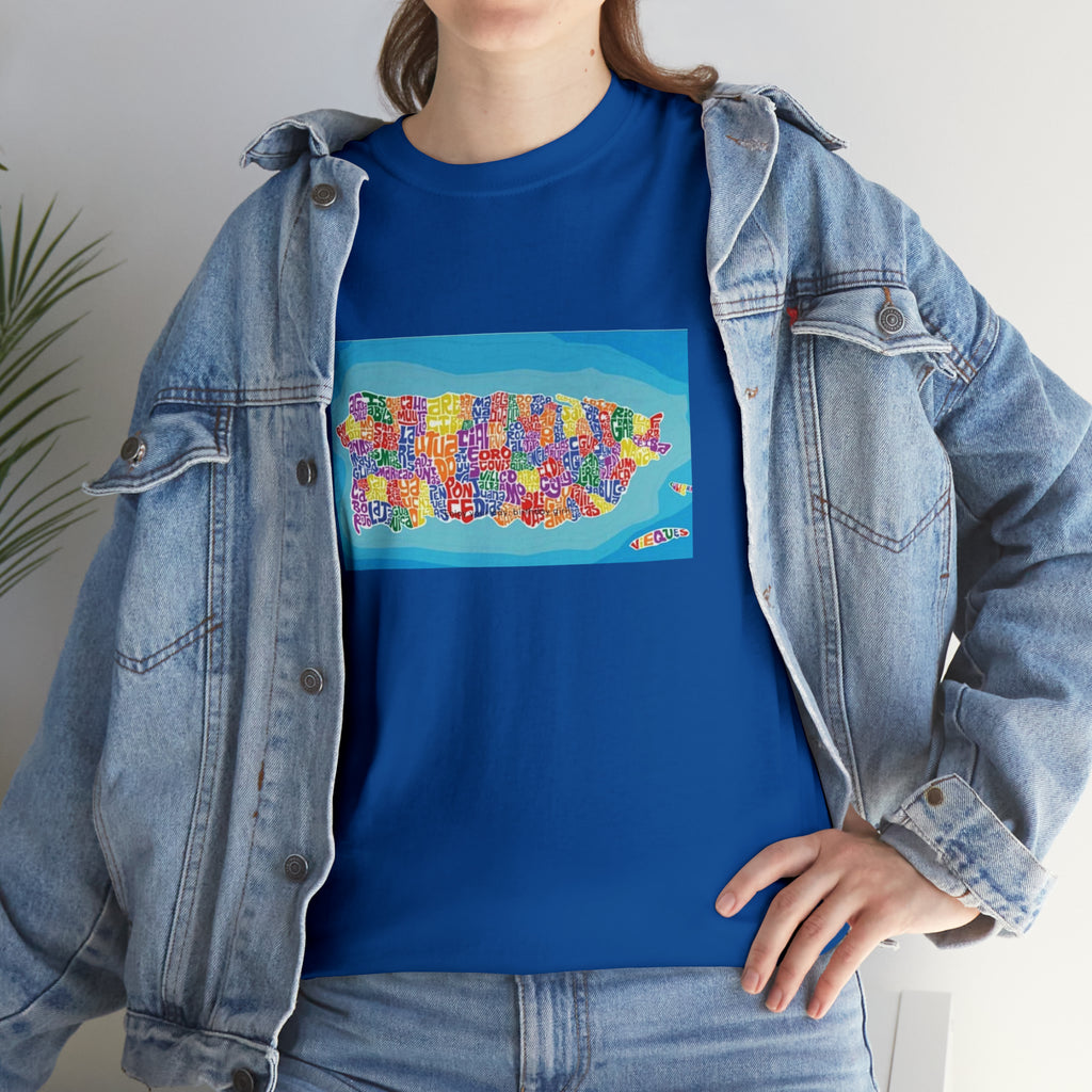 The Island of Puerto Rico Unisex Heavy Cotton Tee
