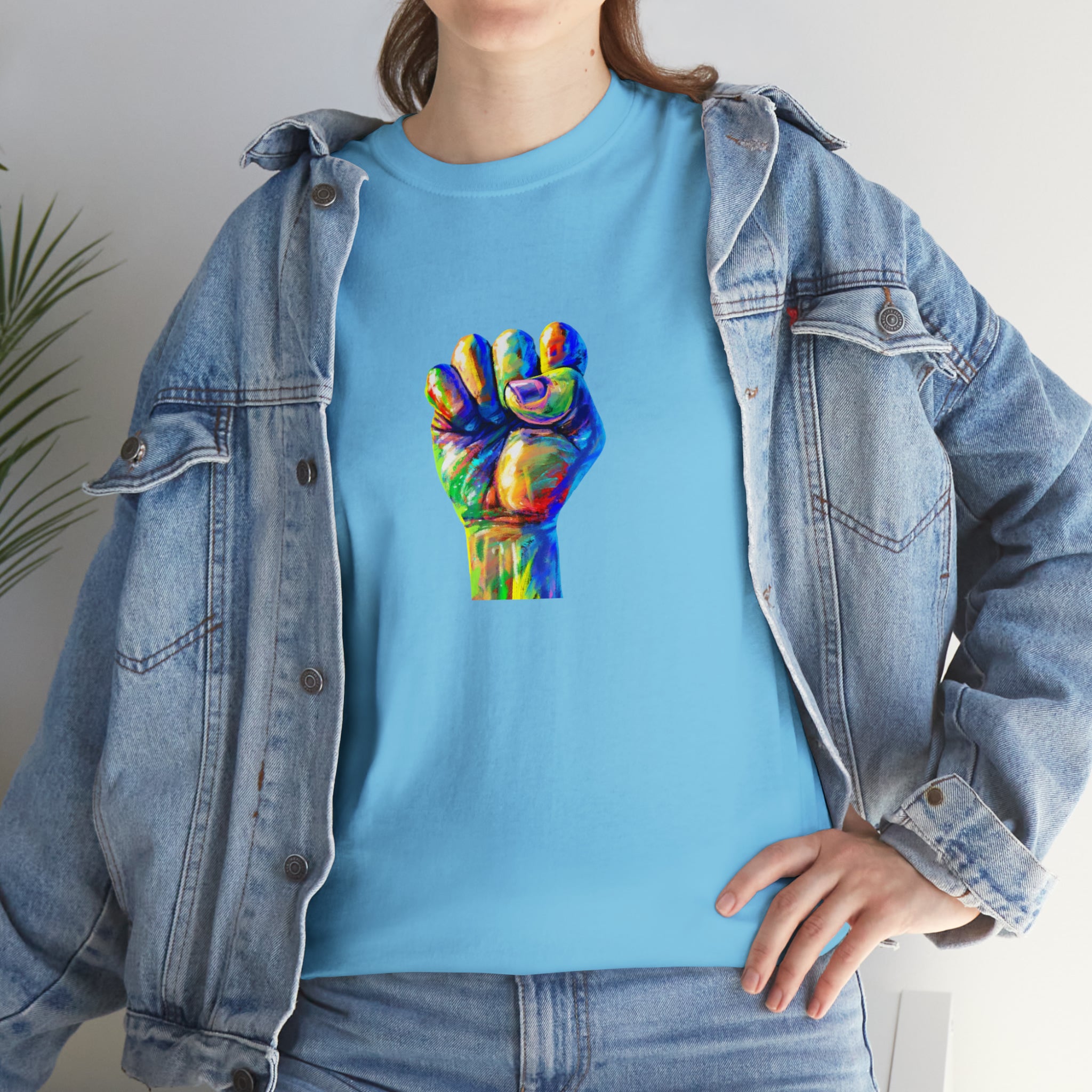 Power to The People Fist Unisex Heavy Cotton Tee