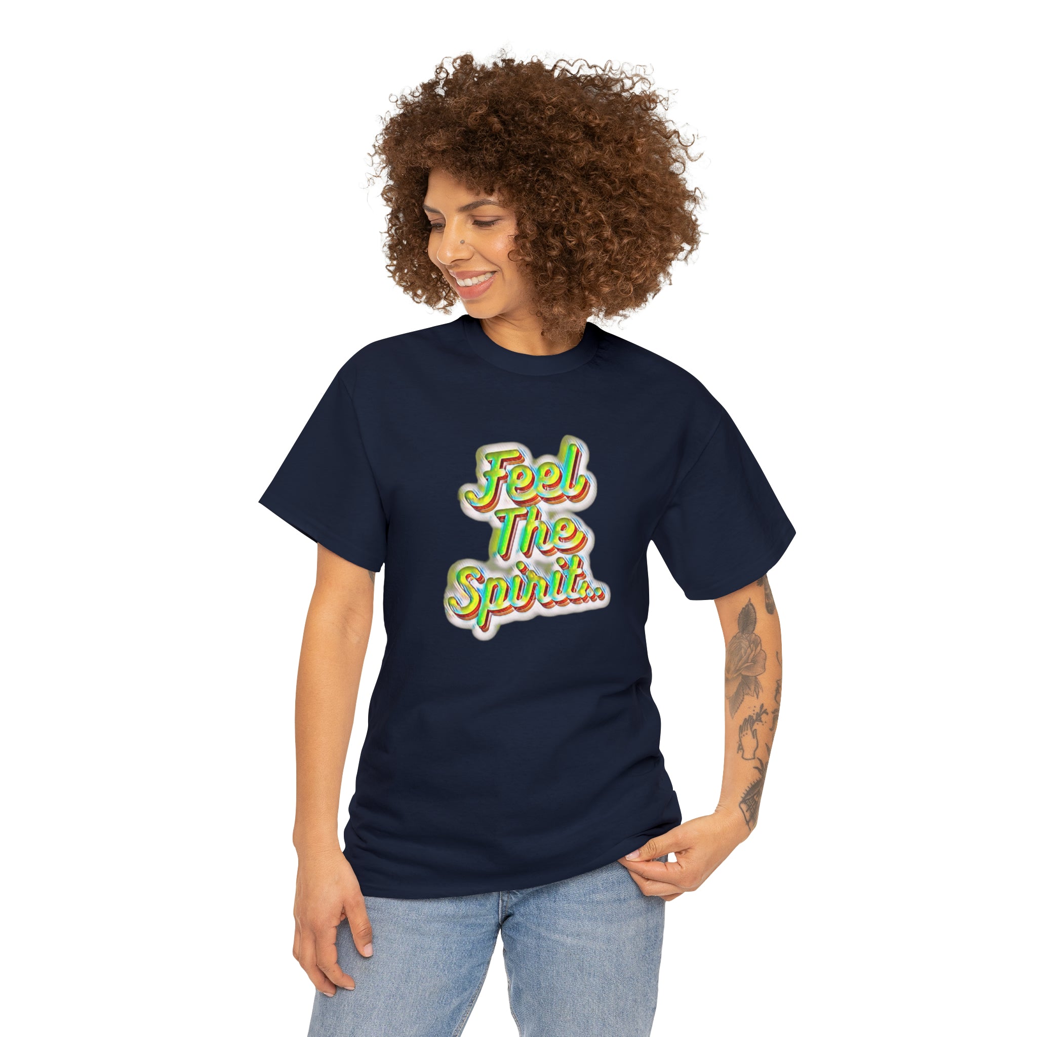 Feel The Spirit Unisex Heavy Cotton Tee