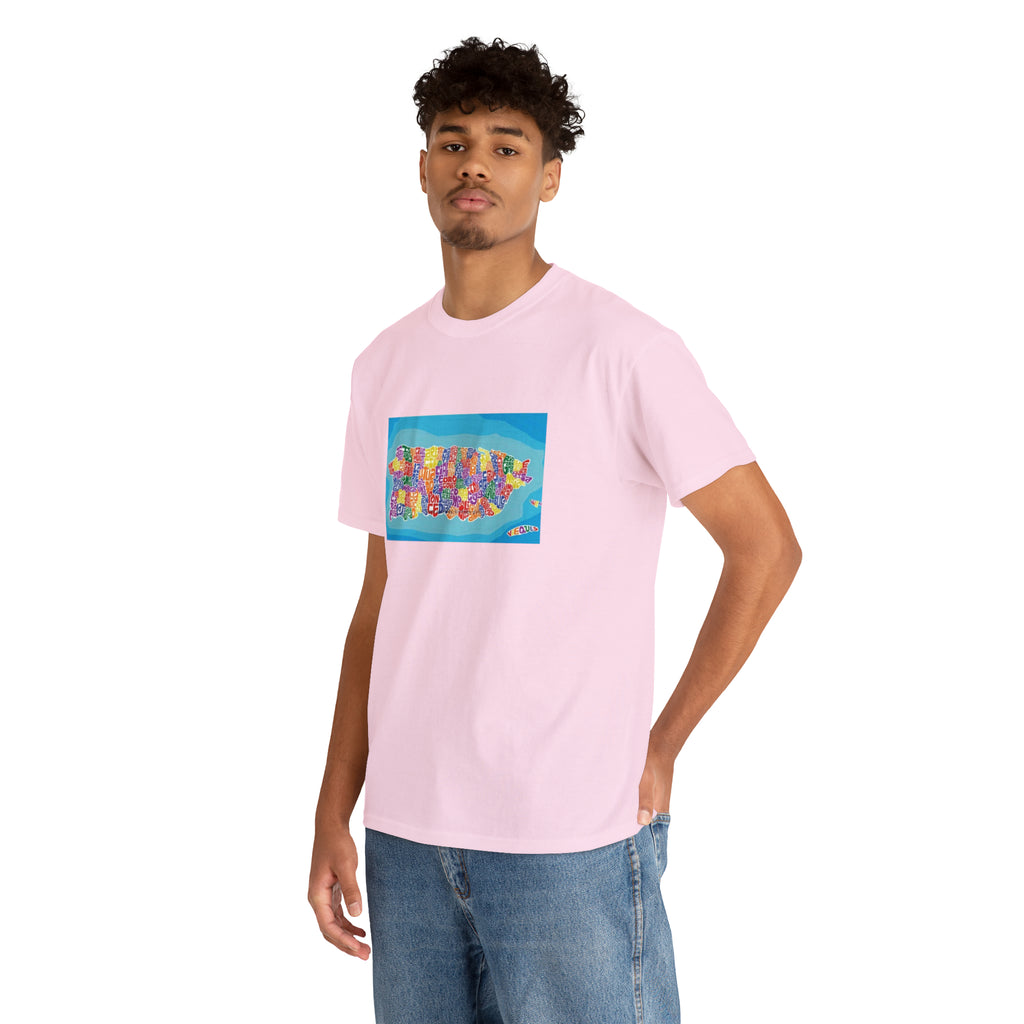 The Island of Puerto Rico Unisex Heavy Cotton Tee