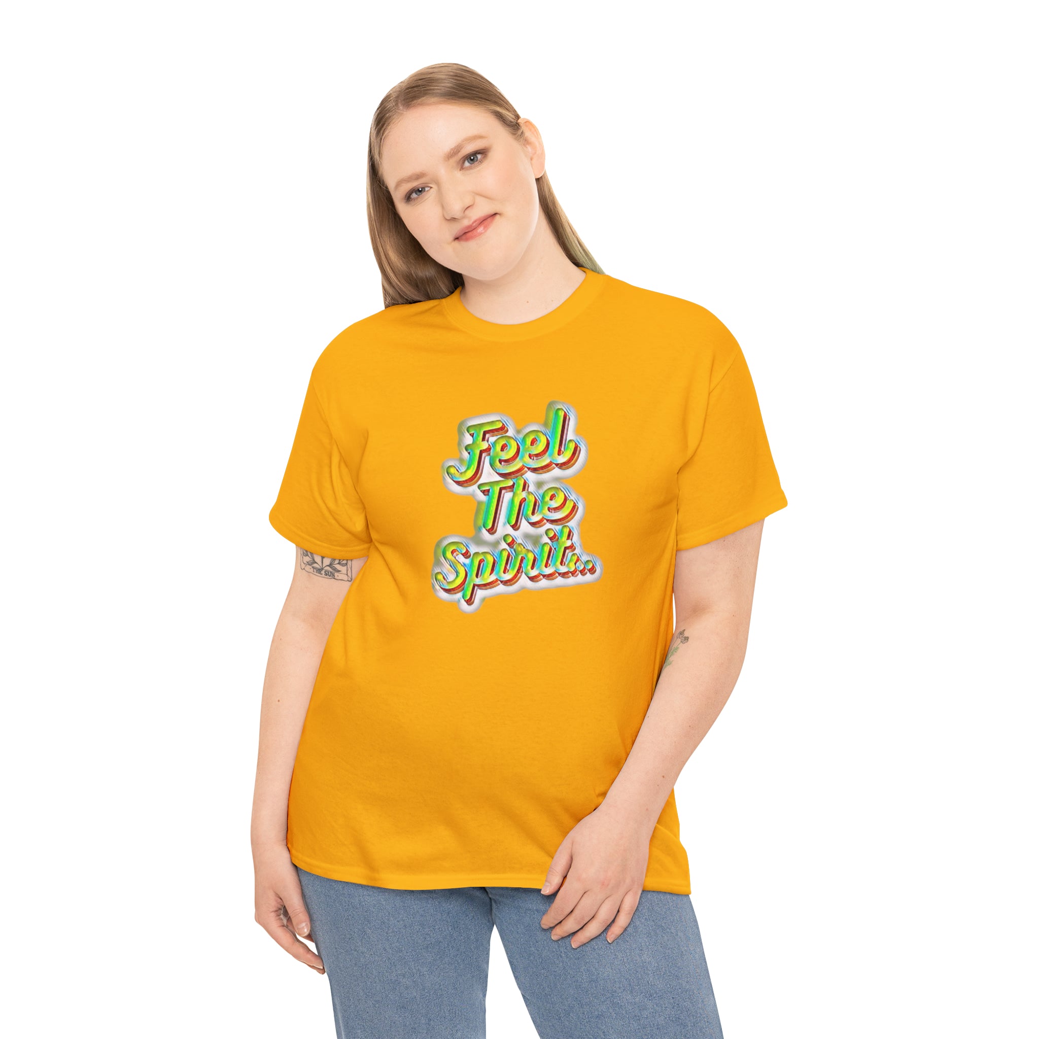 Feel The Spirit Unisex Heavy Cotton Tee