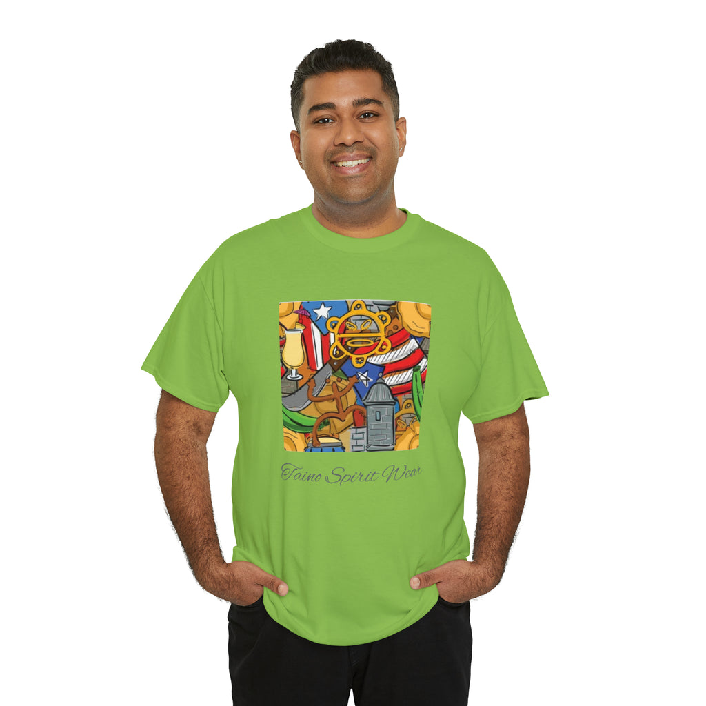 Puerto Rican Heritage Unisex Heavy Cotton Tee