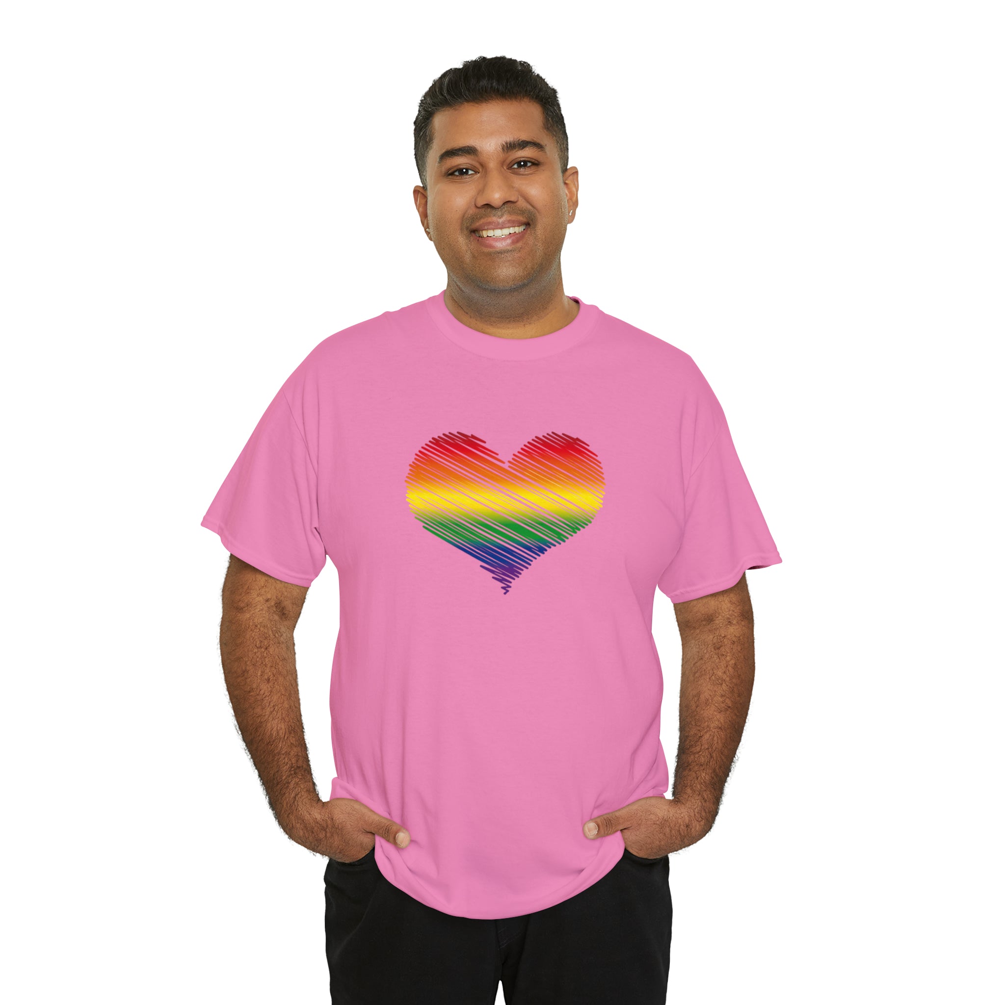Love is Love Heart Unisex Heavy Cotton Tee