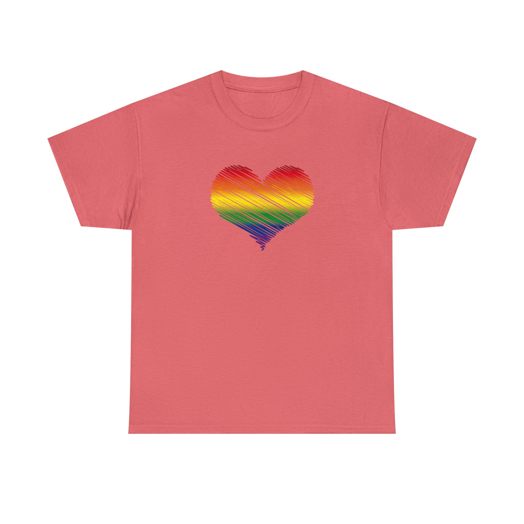 Love is Love Heart Unisex Heavy Cotton Tee