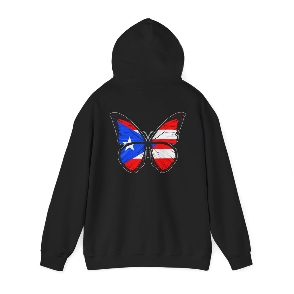 Women's Puerto Rico Flag Butterfly Hoodie
