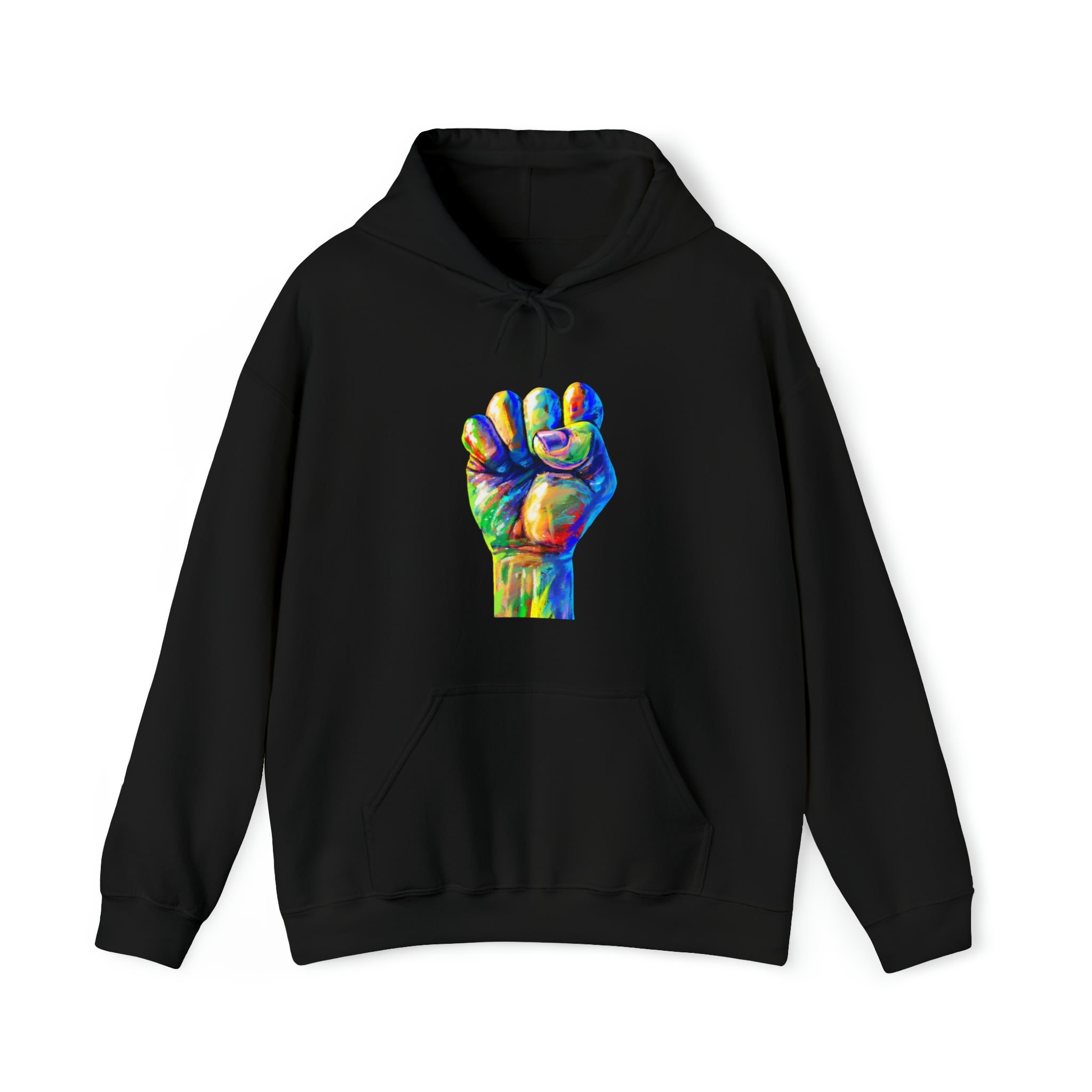 Power to The People Fist Unisex Heavy Blend™ Hooded Sweatshirt
