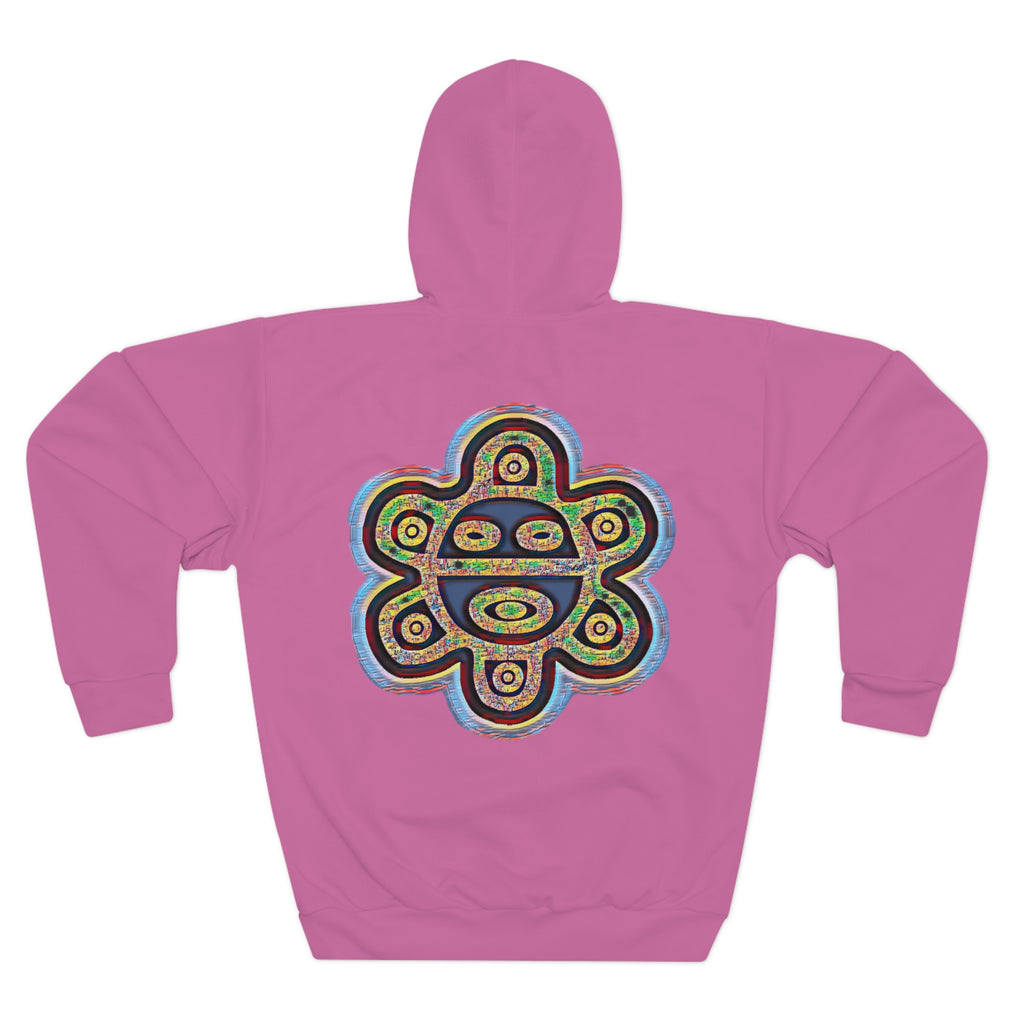 Taino-Inspired Turtle Unisex Pullover Hoodie (AOP)