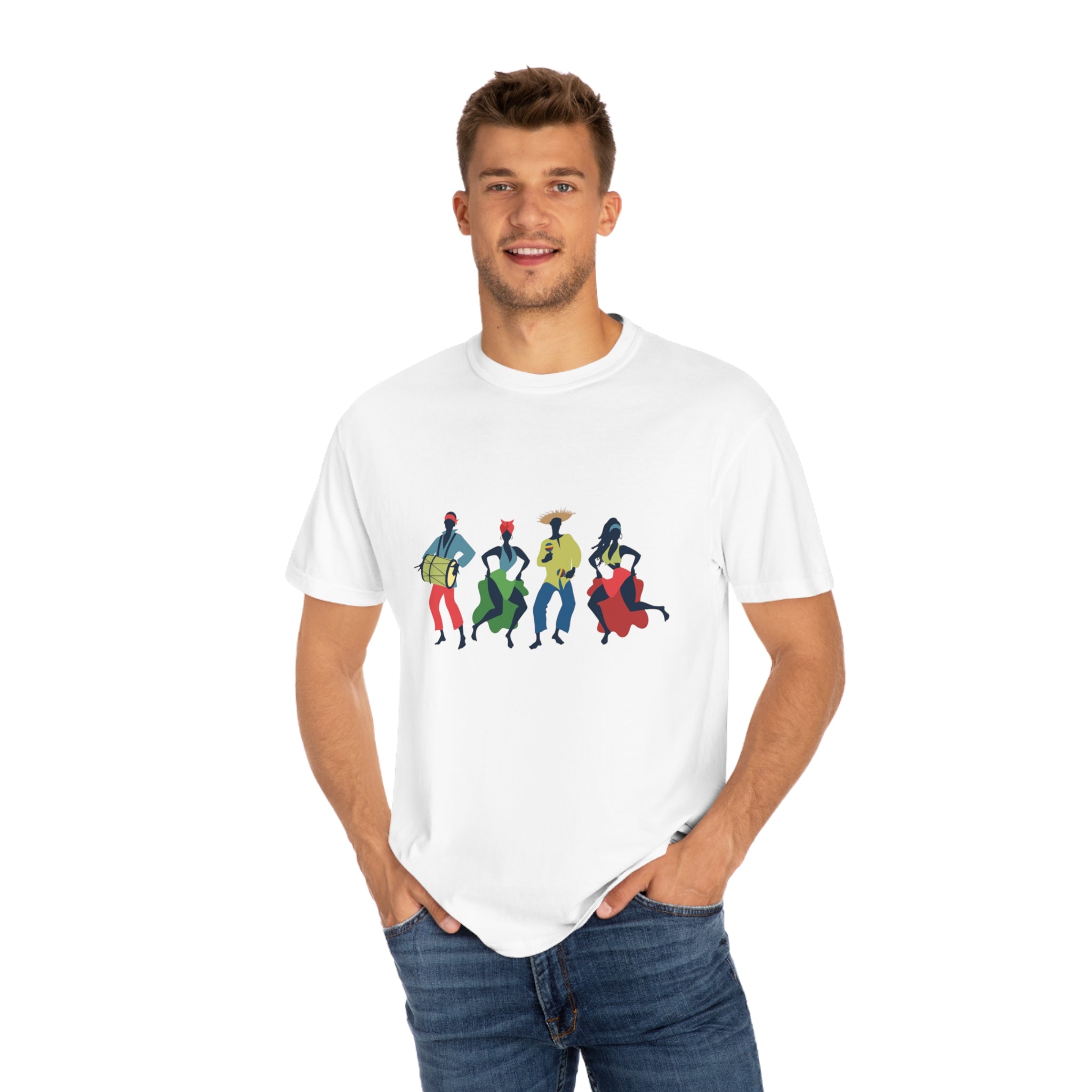 African Dancers Unisex Garment-Dyed T-shirt