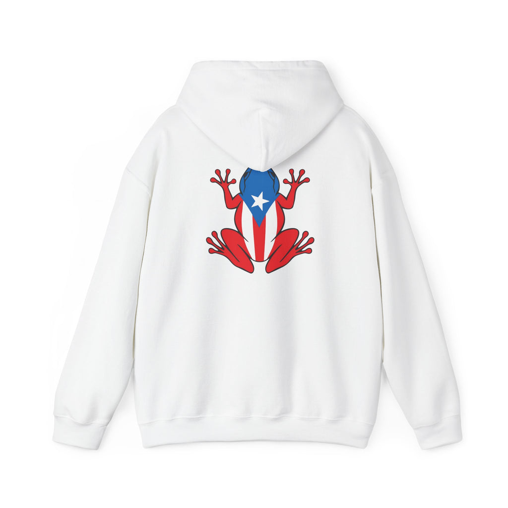 Puerto Rico Flag Heart & Frog Hoodie – Puerto Rican Pride Sweatshirt