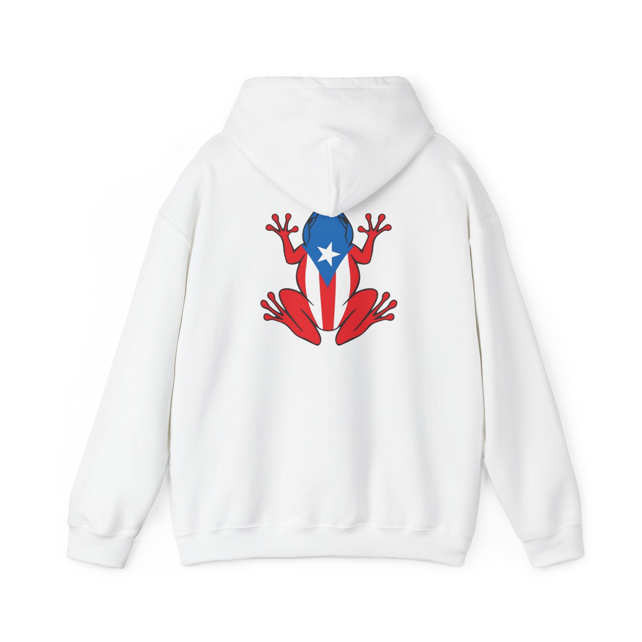 Puerto Rico Flag Heart & Frog Hoodie – Puerto Rican Pride Sweatshirt