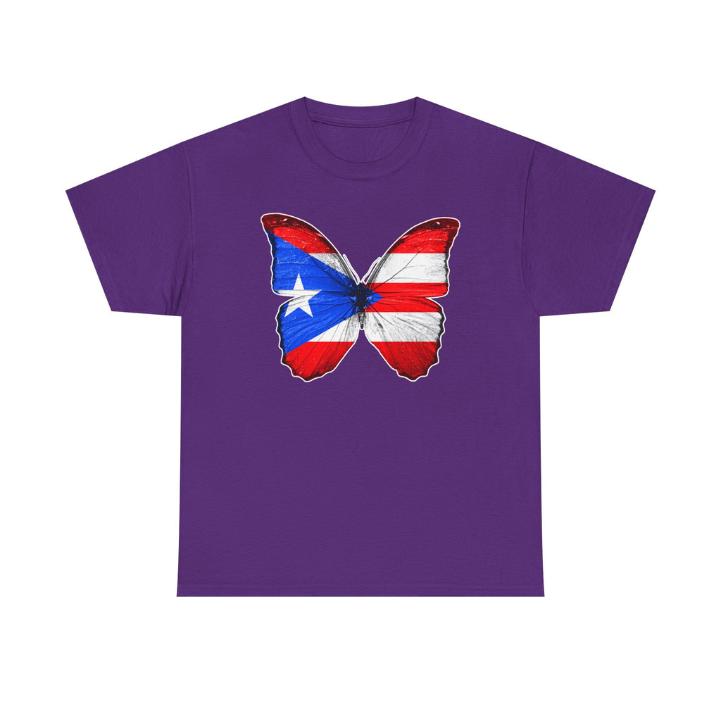 Women's Puerto Rico Flag Butterfly T-Shirt