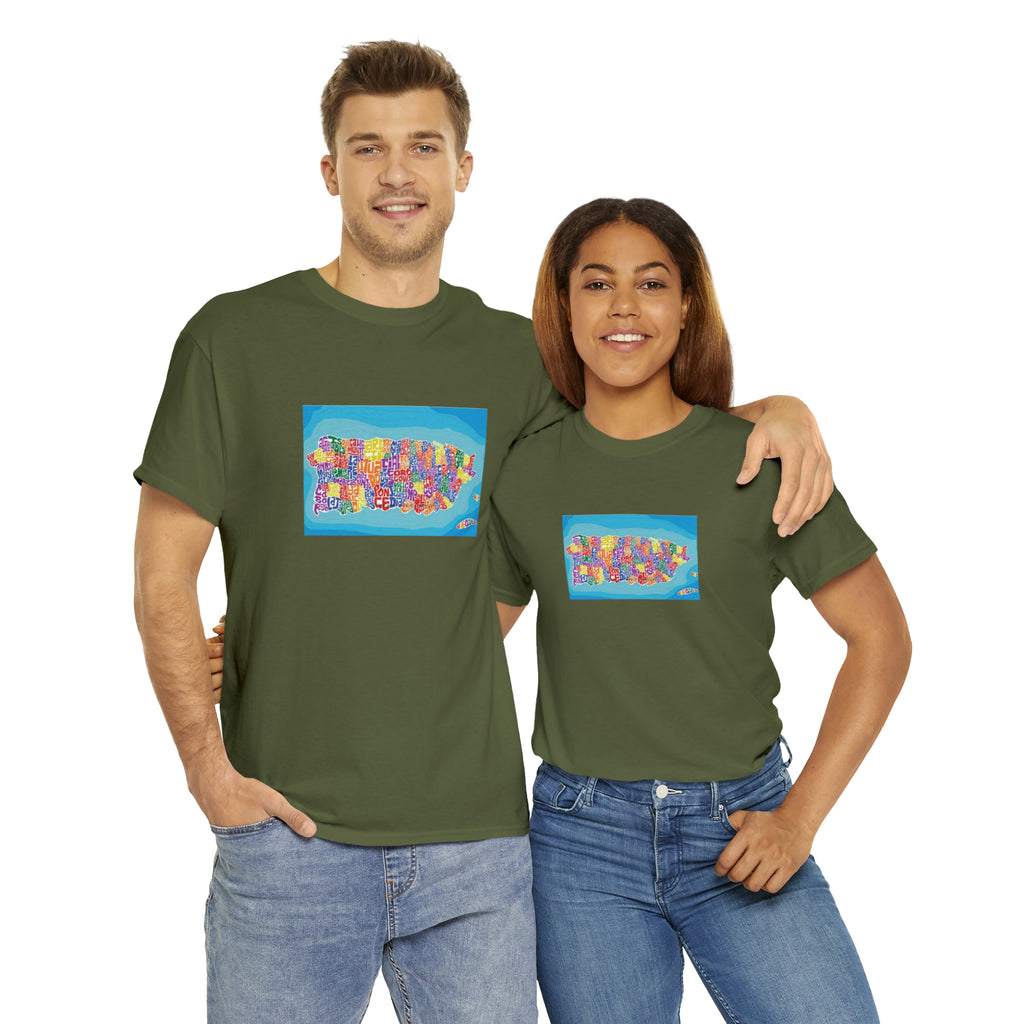 The Island of Puerto Rico Unisex Heavy Cotton Tee