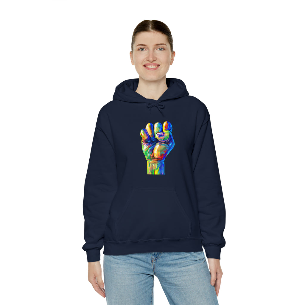 Power to The People Fist Unisex Heavy Blend™ Hooded Sweatshirt