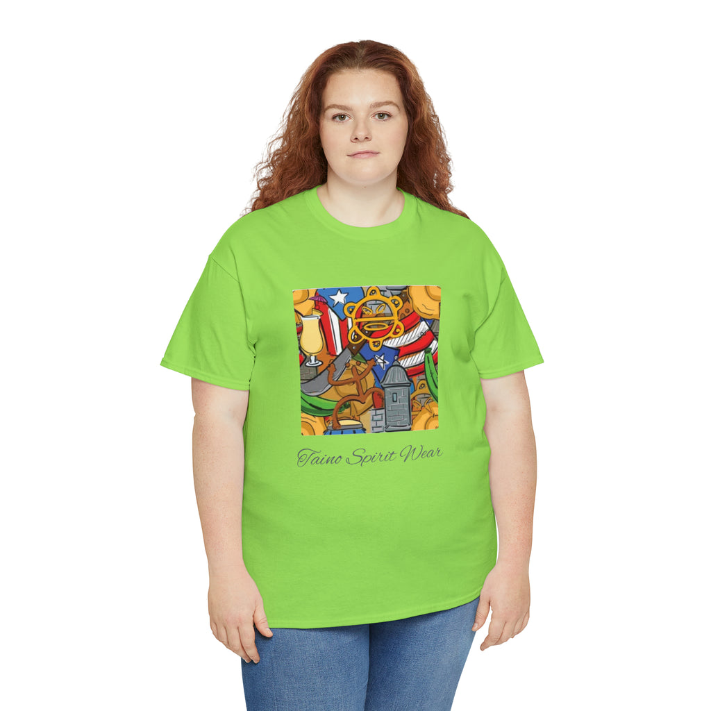 Puerto Rican Heritage Unisex Heavy Cotton Tee