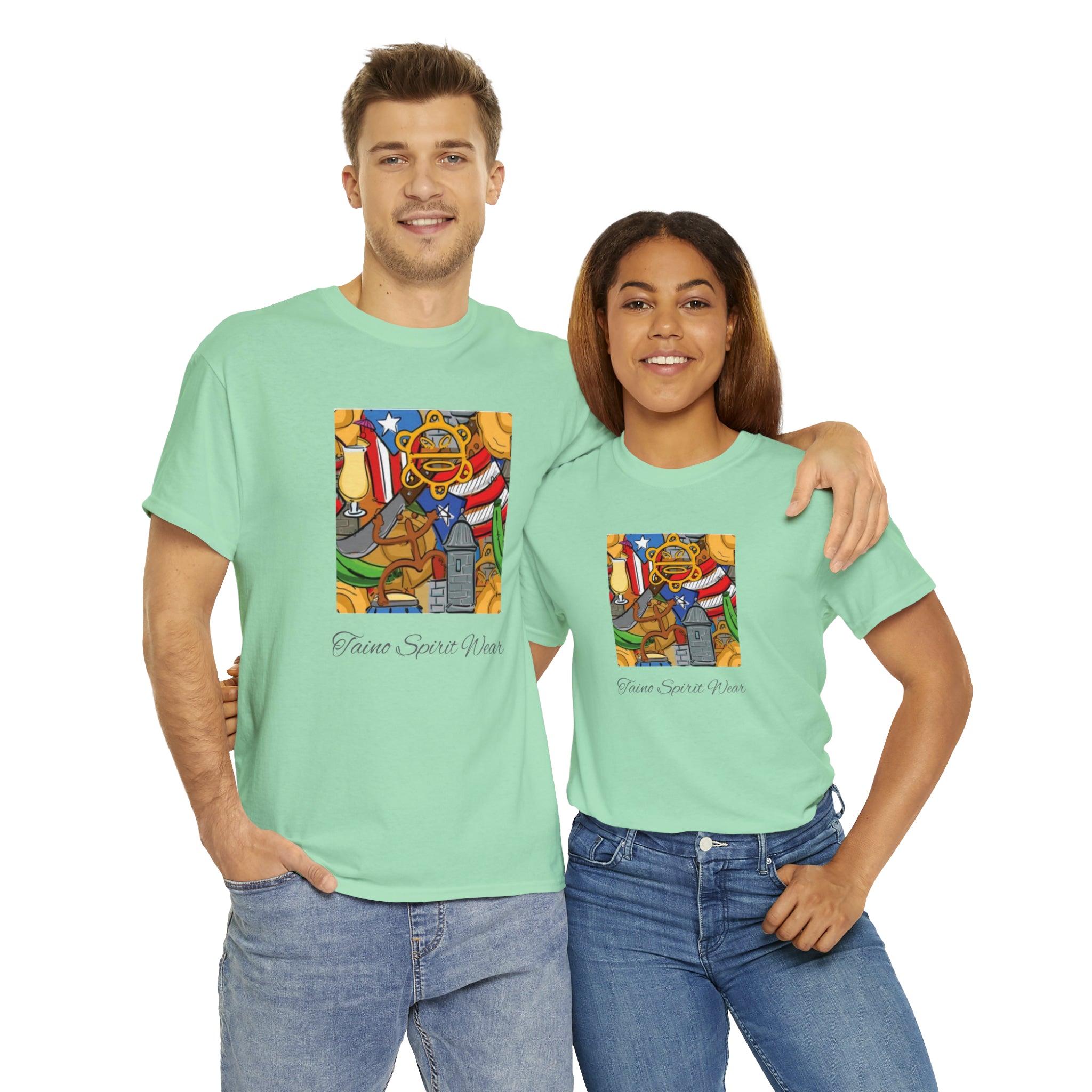 Puerto Rican Heritage Unisex Heavy Cotton Tee
