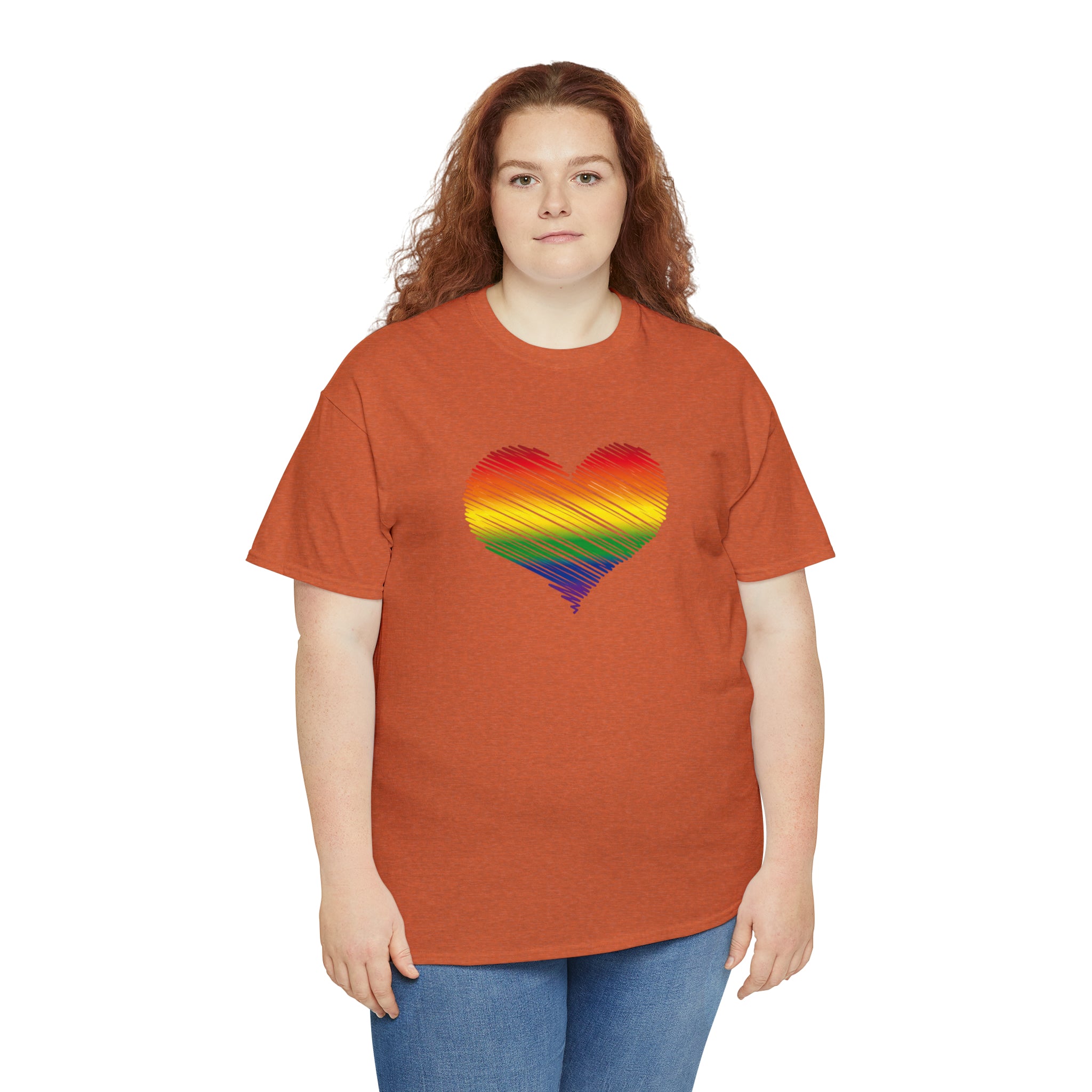 Love is Love Heart Unisex Heavy Cotton Tee