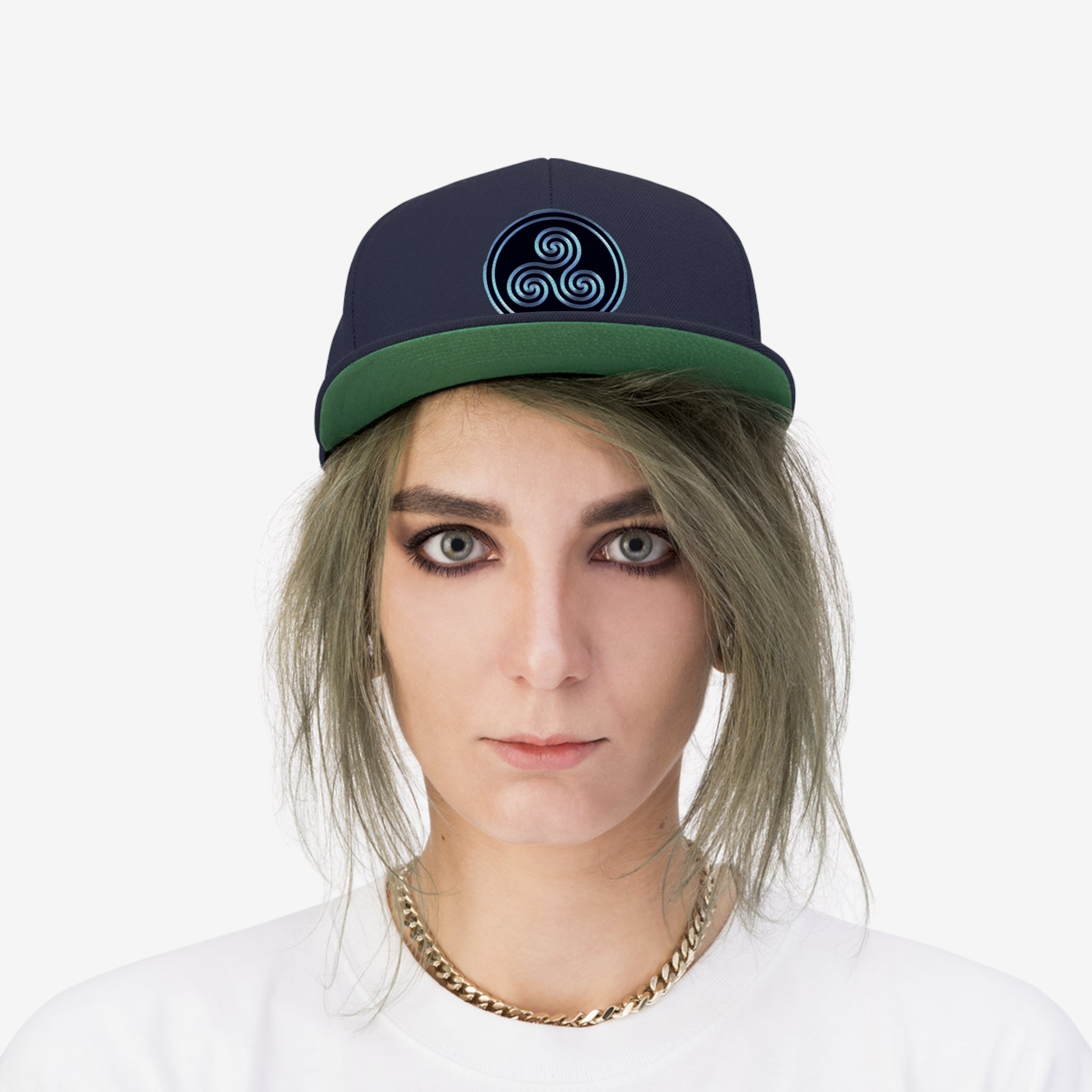 Taino Dark Hurricane Unisex Flat Bill Hat