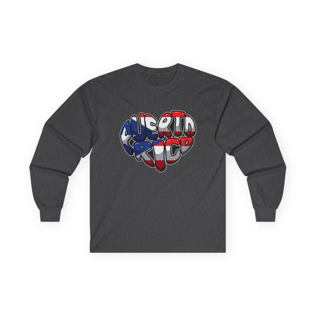 I Heart Puerto Rico/ Jibaro PR Flag Coqui Unisex Ultra Cotton Long Sleeve Tee