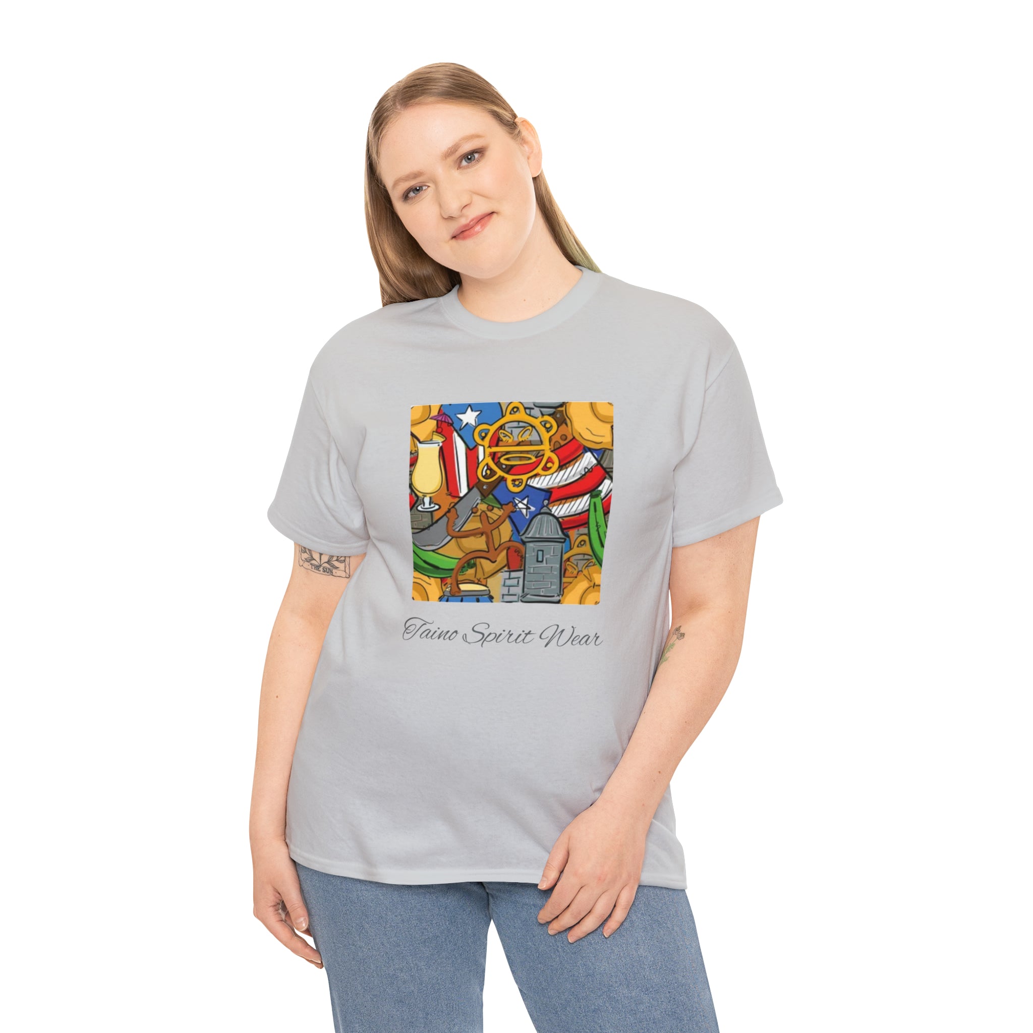 Puerto Rican Heritage Unisex Heavy Cotton Tee