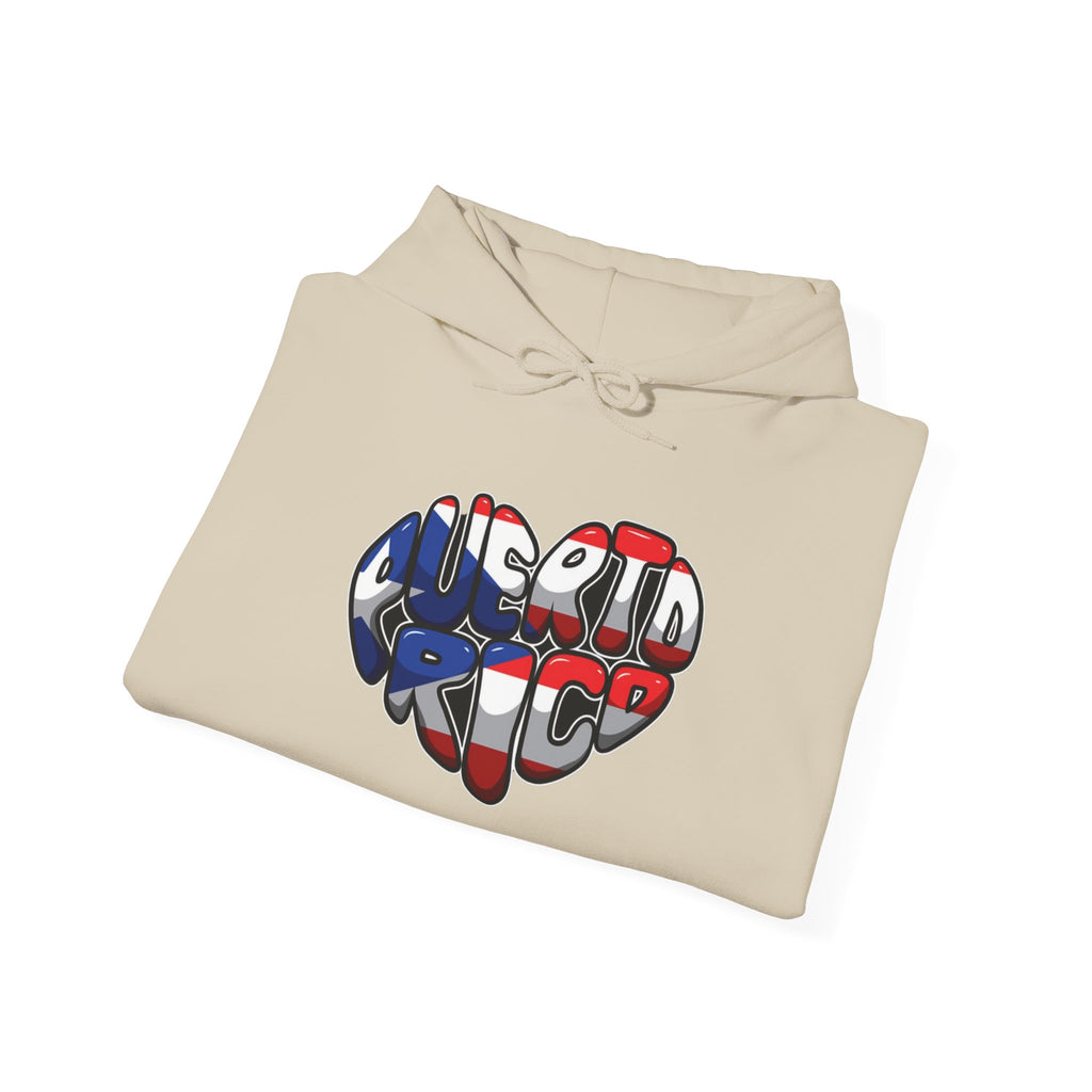 Puerto Rico Flag Heart & Frog Hoodie – Puerto Rican Pride Sweatshirt