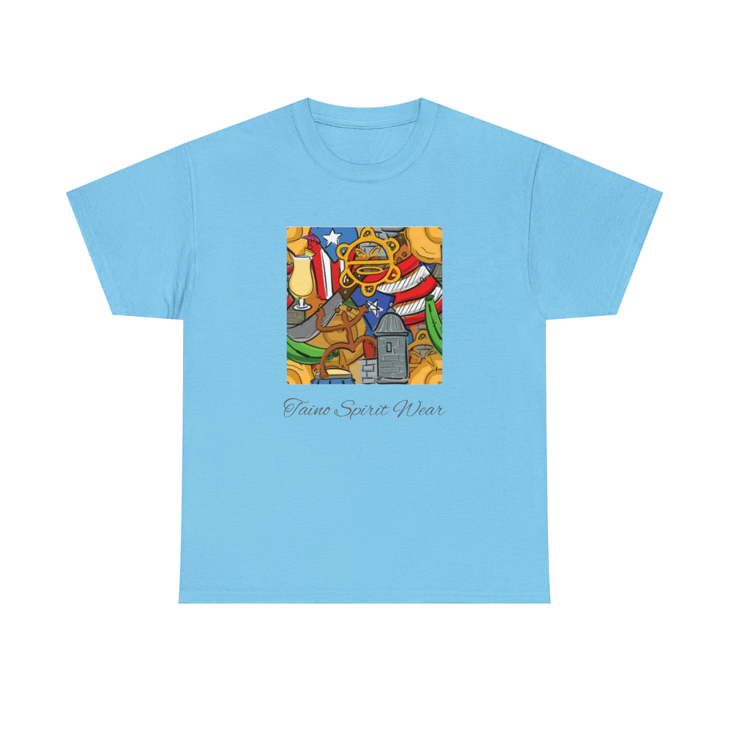 Puerto Rican Heritage Unisex Heavy Cotton Tee