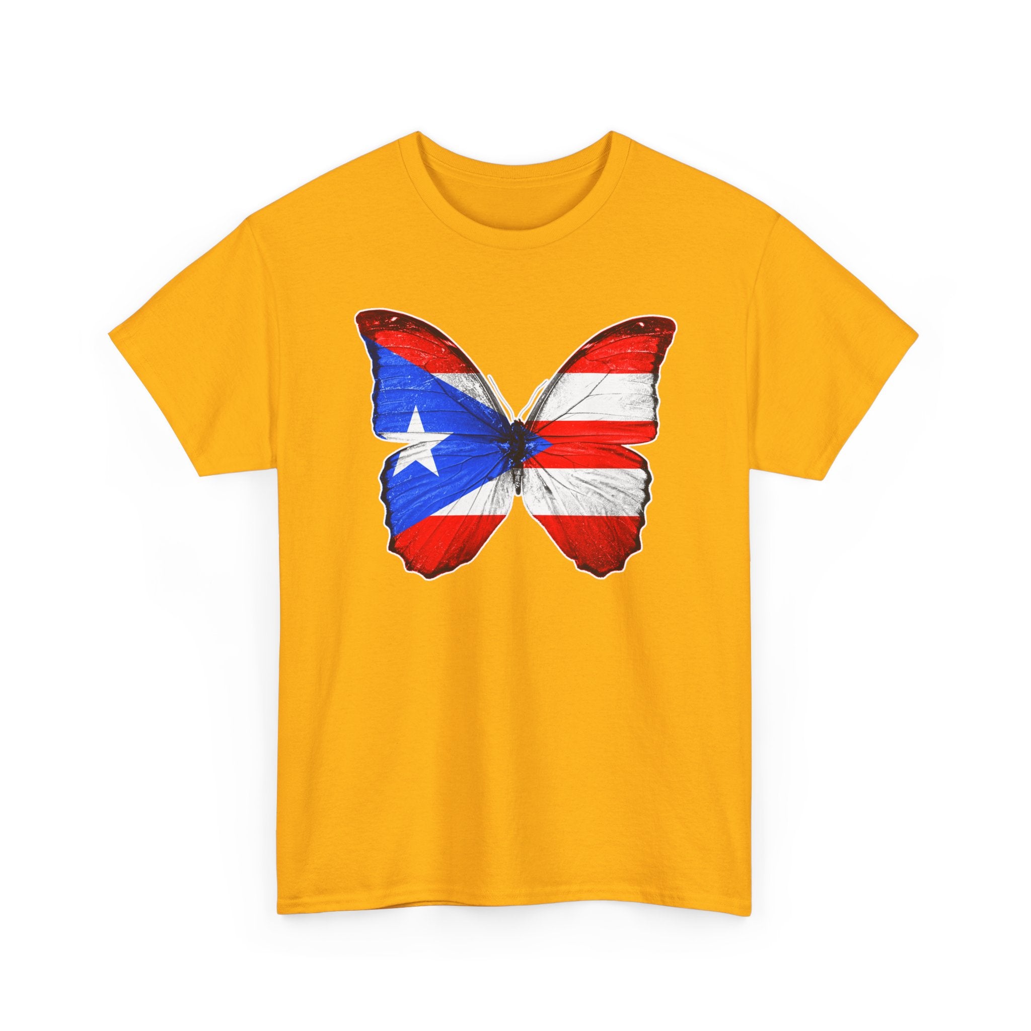 Women's Puerto Rico Flag Butterfly T-Shirt