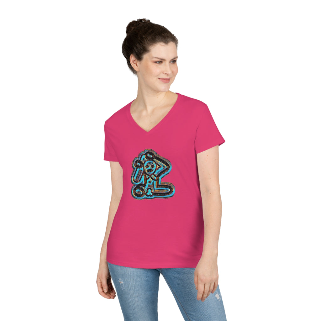 Taino Symbolism Ladies' V-Neck T-Shirt