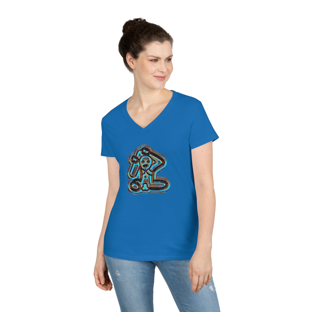 Taino Symbolism Ladies' V-Neck T-Shirt