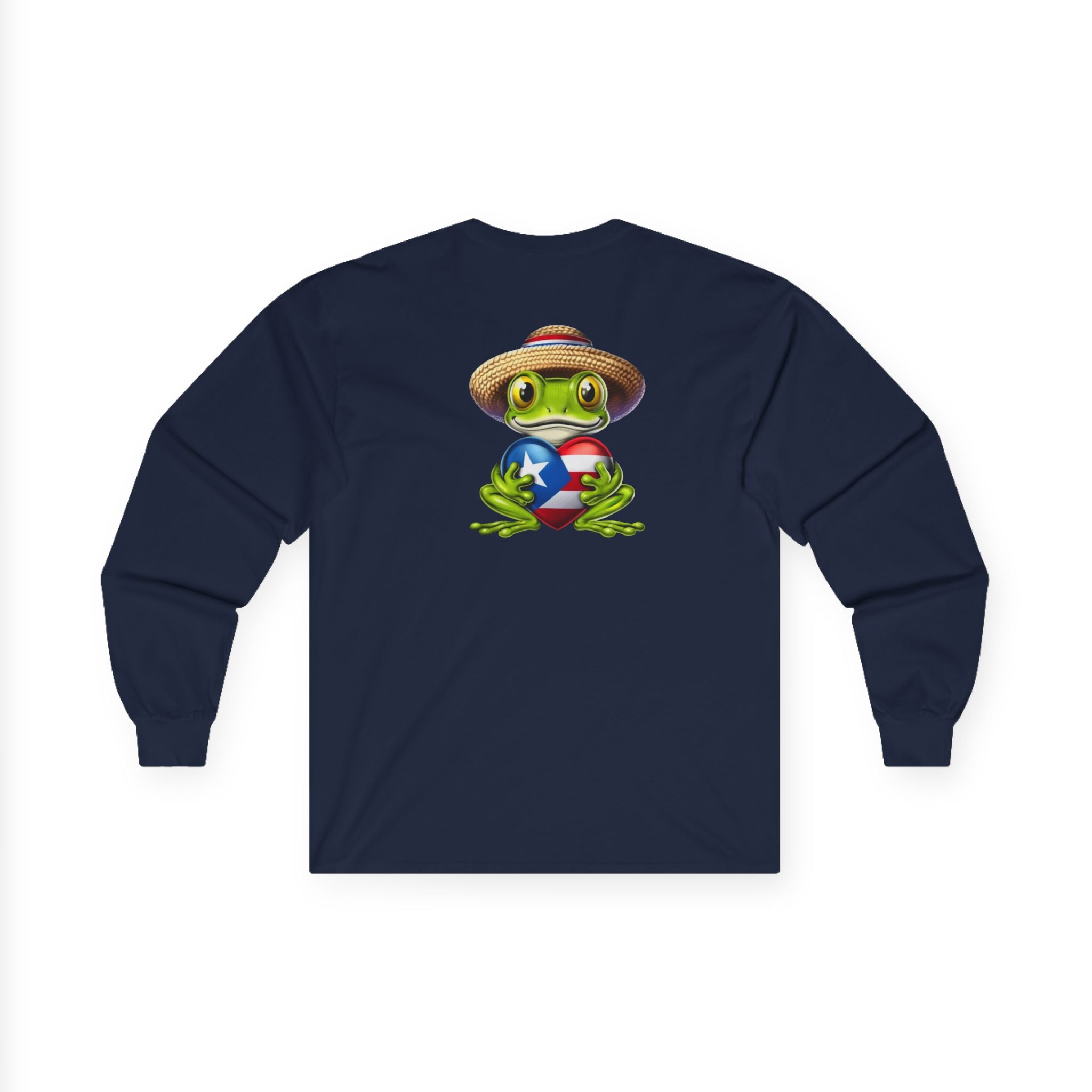 I Heart Puerto Rico/ Jibaro PR Flag Coqui Unisex Ultra Cotton Long Sleeve Tee