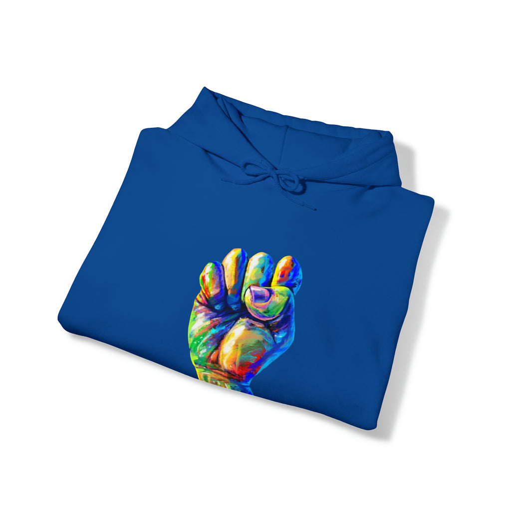 Power to The People Fist Unisex Heavy Blend™ Hooded Sweatshirt