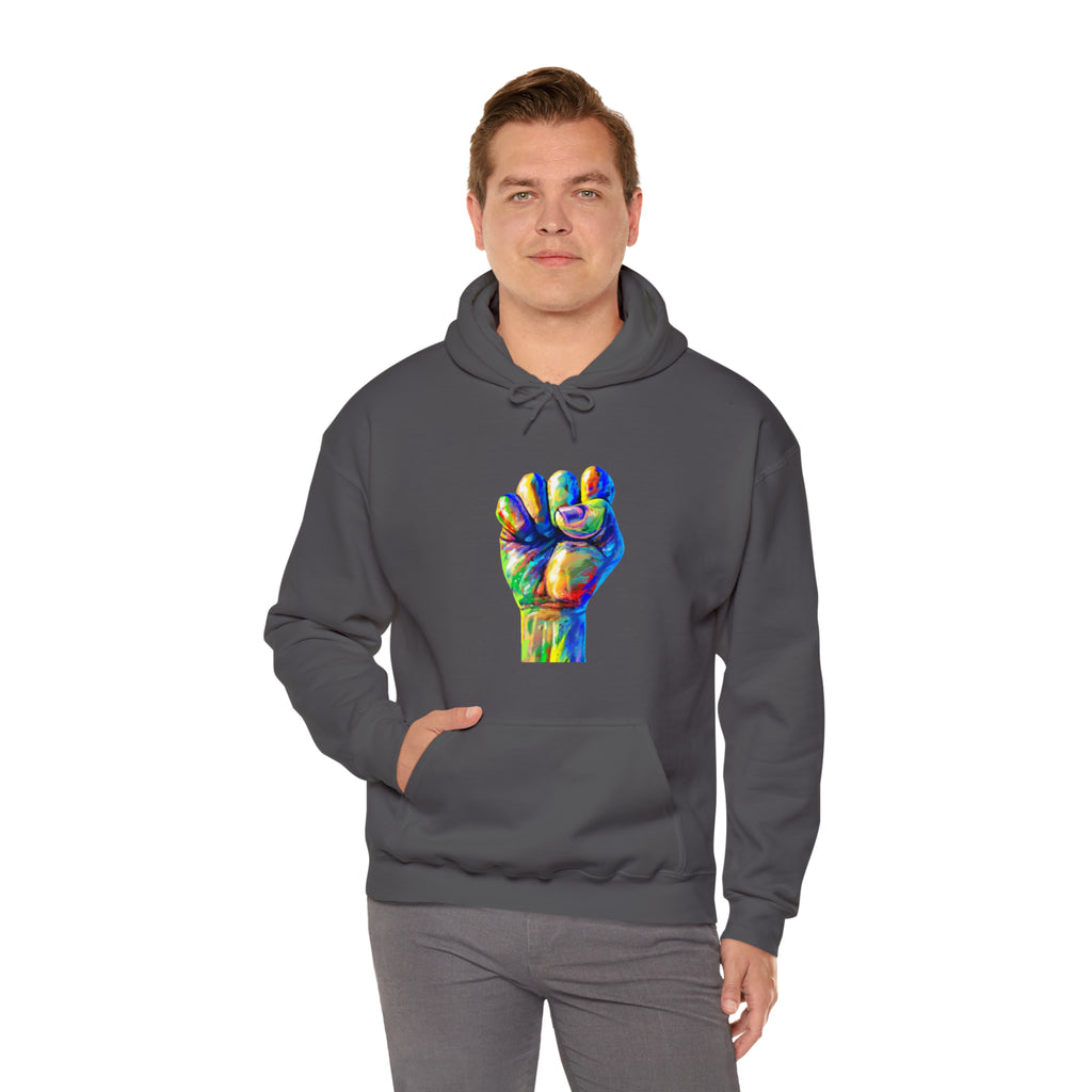 Power to The People Fist Unisex Heavy Blend™ Hooded Sweatshirt