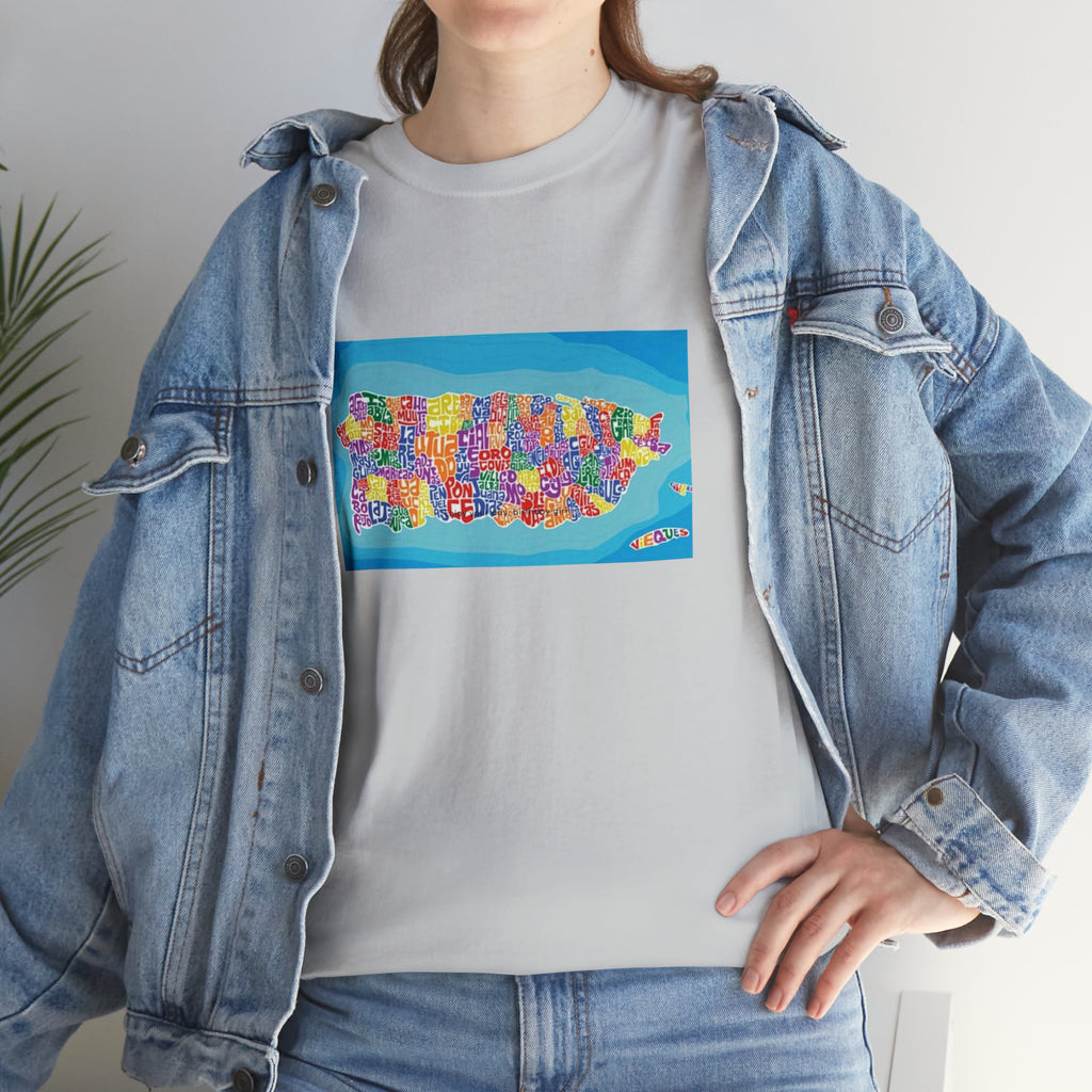 The Island of Puerto Rico Unisex Heavy Cotton Tee