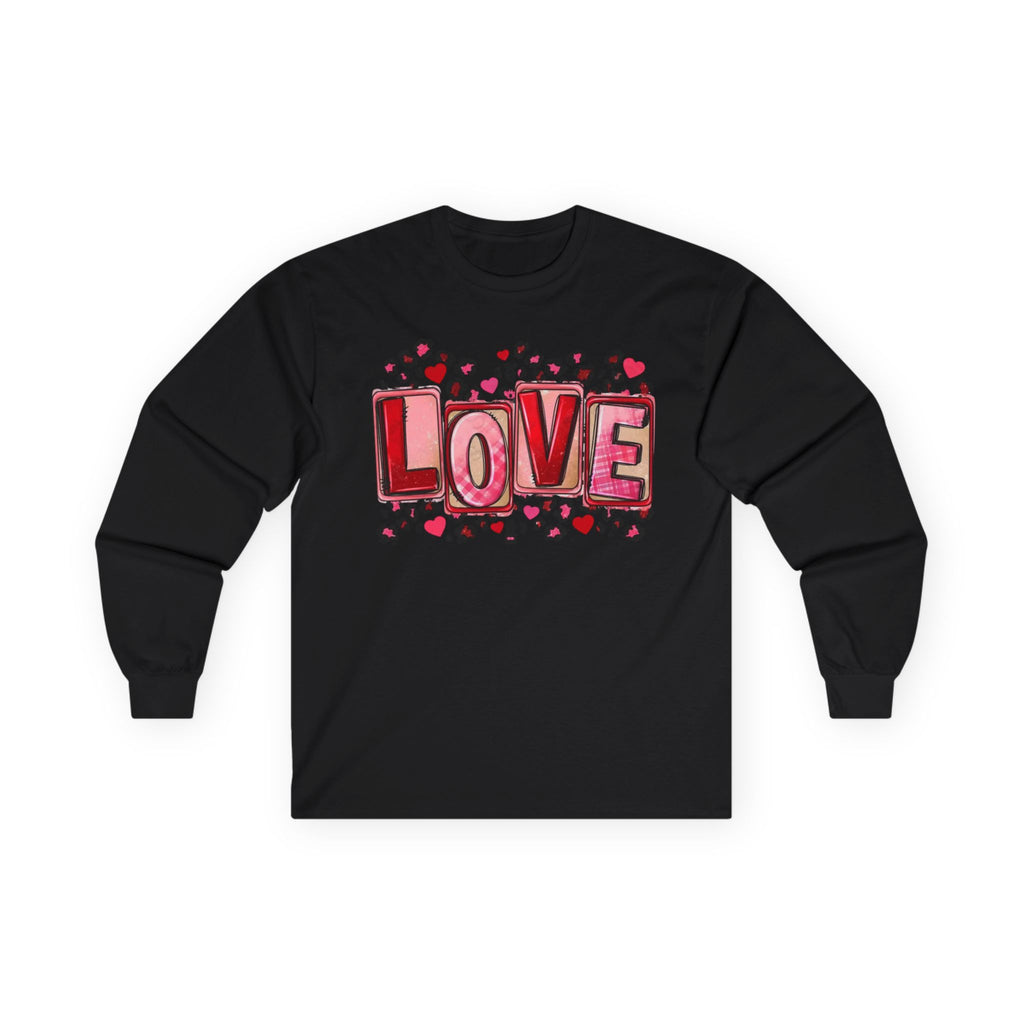 Valentine's Day Love Heart Long Sleeve Tee — Valentine’s Day Graphic Shirt