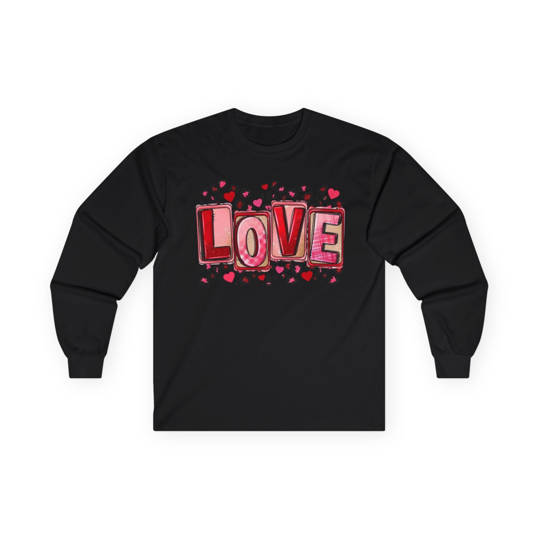 Valentine's Day Love Heart Long Sleeve Tee — Valentine’s Day Graphic Shirt